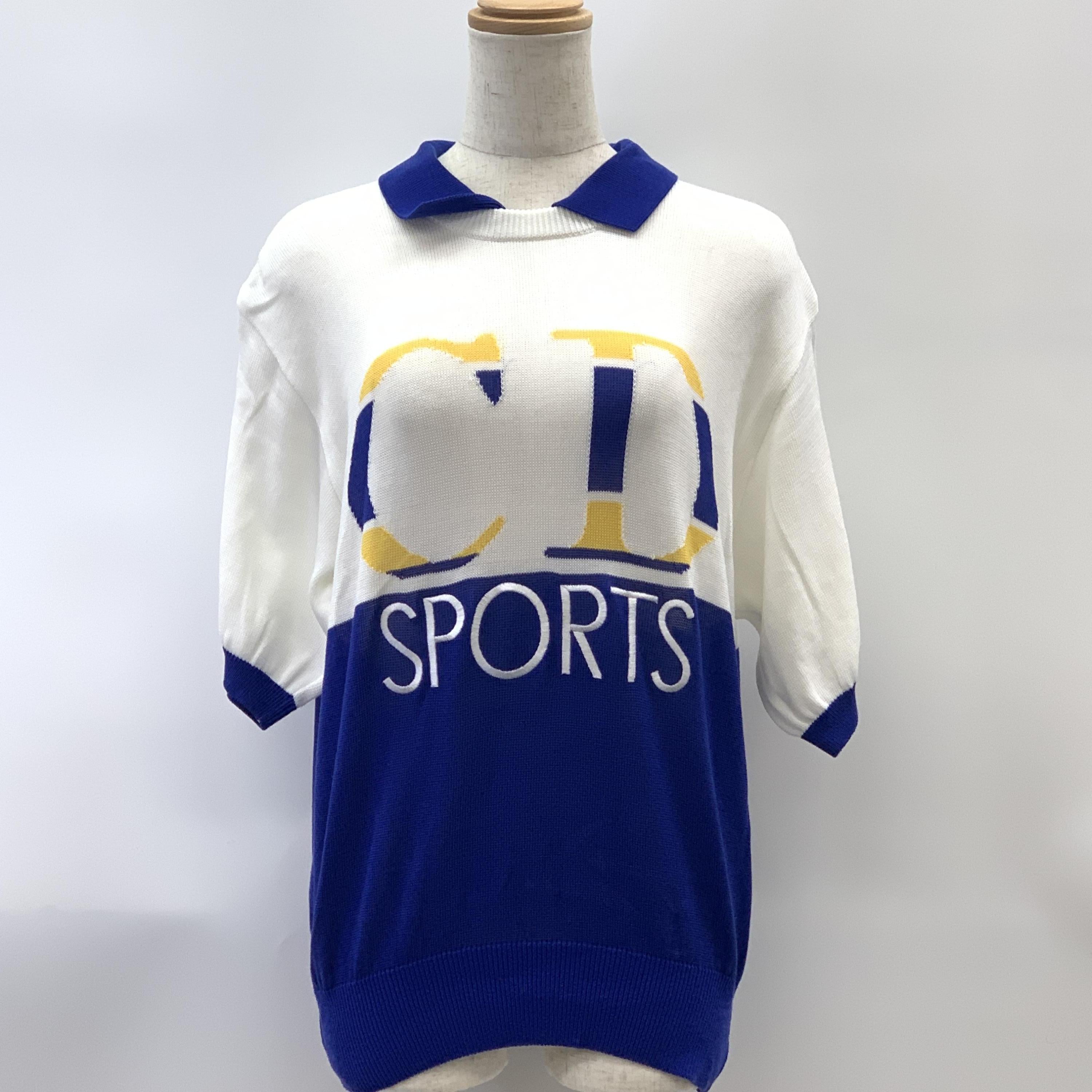 Christian Dior Cd Sports Logo Knit Polo Sweater C323782