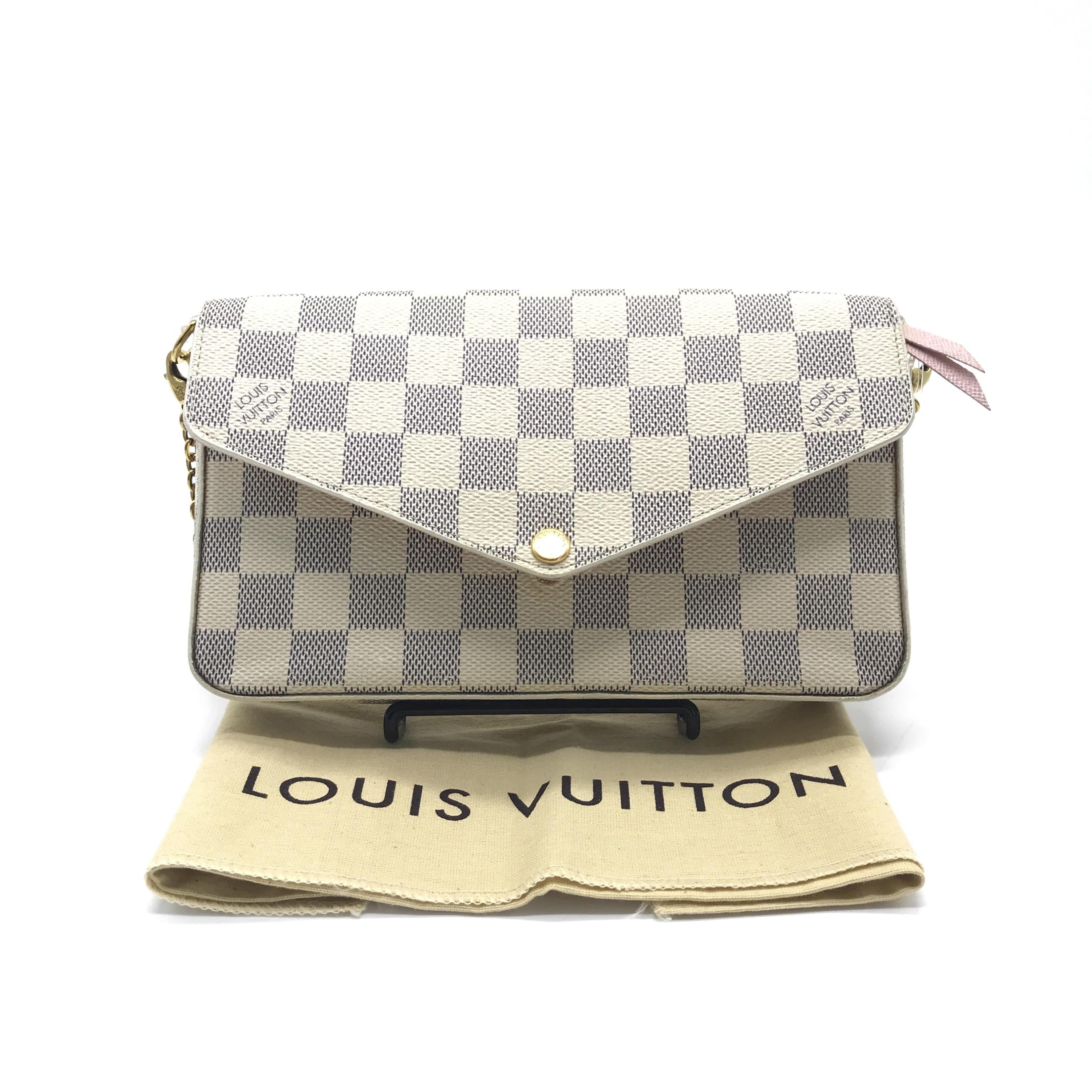 Louis Vuitton Damier Azur Pochette Felicie Shoulder Bag C289192