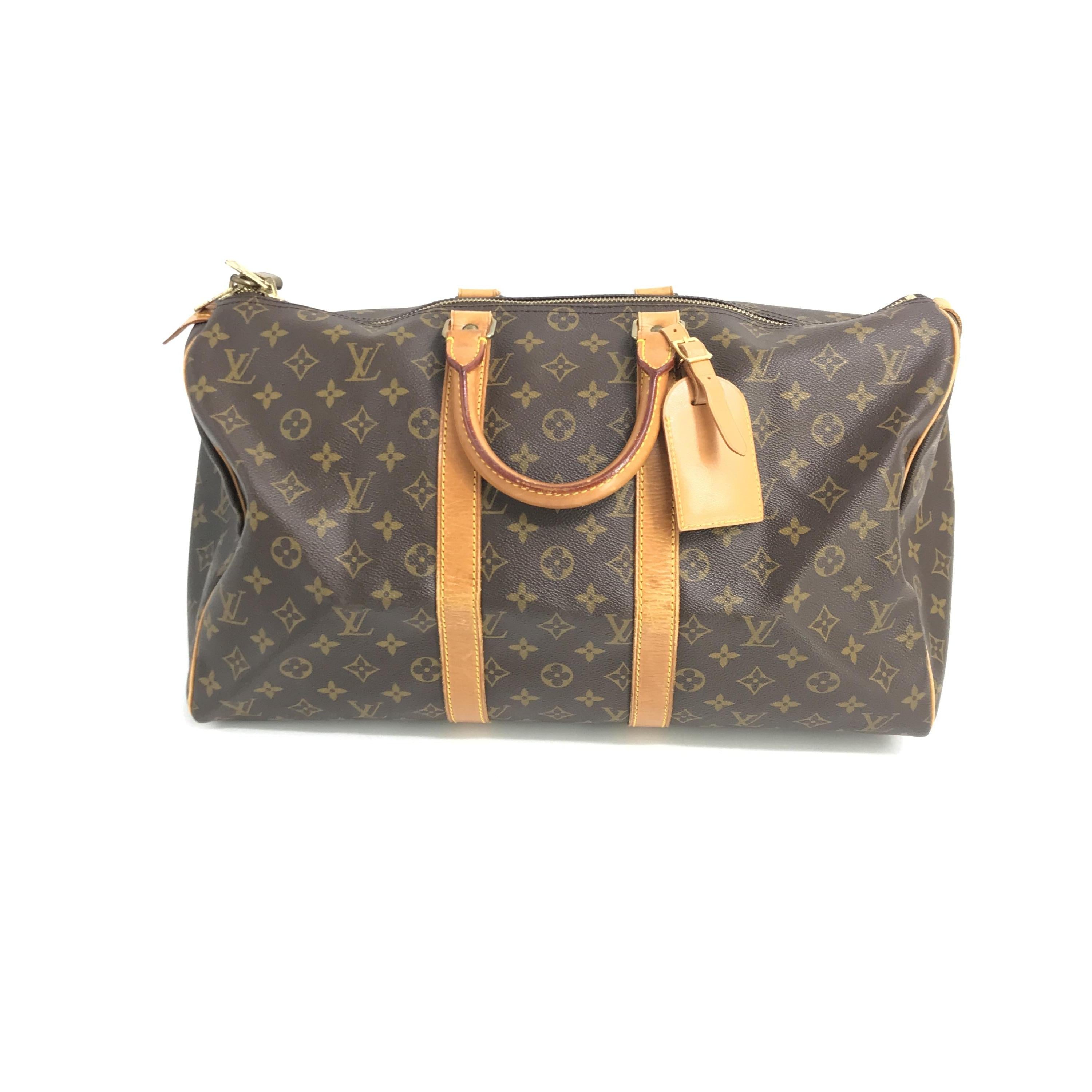 Louis Vuitton Monogram Canvas Keepall 45 Bag C289522