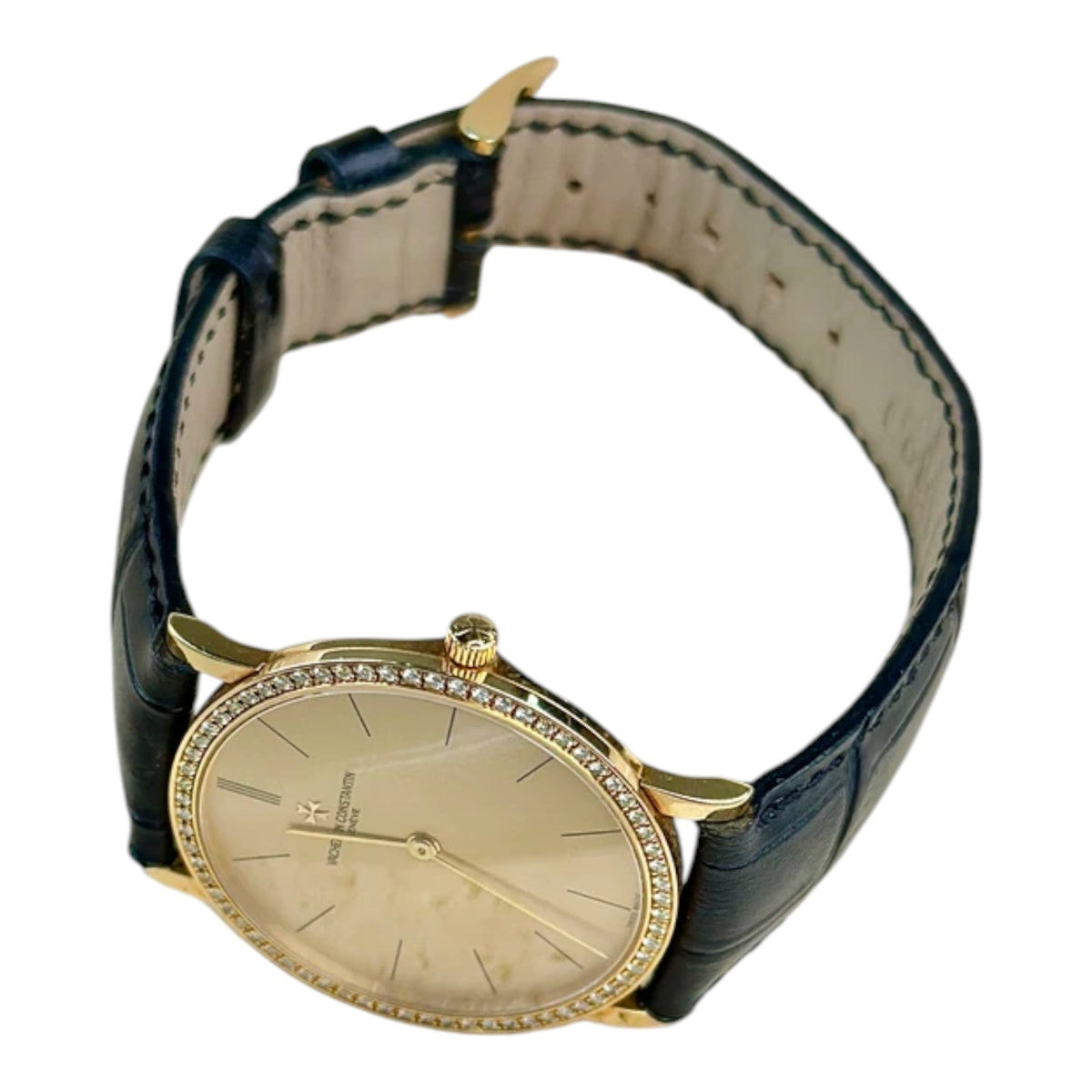 Vacheron Constanin Patrimony Gold Diamond Watch Manual Winding 33mm
