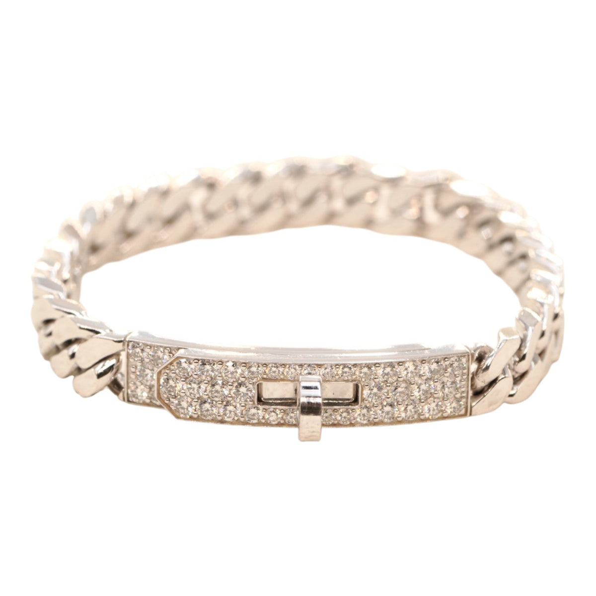 Hermes Kelly Bracelet With Diamonds XS