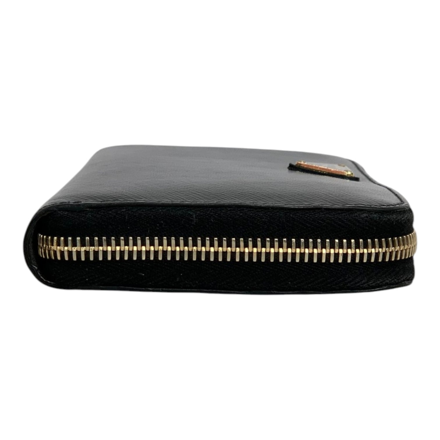 Prada Saffiano Black Long Zip Wallet