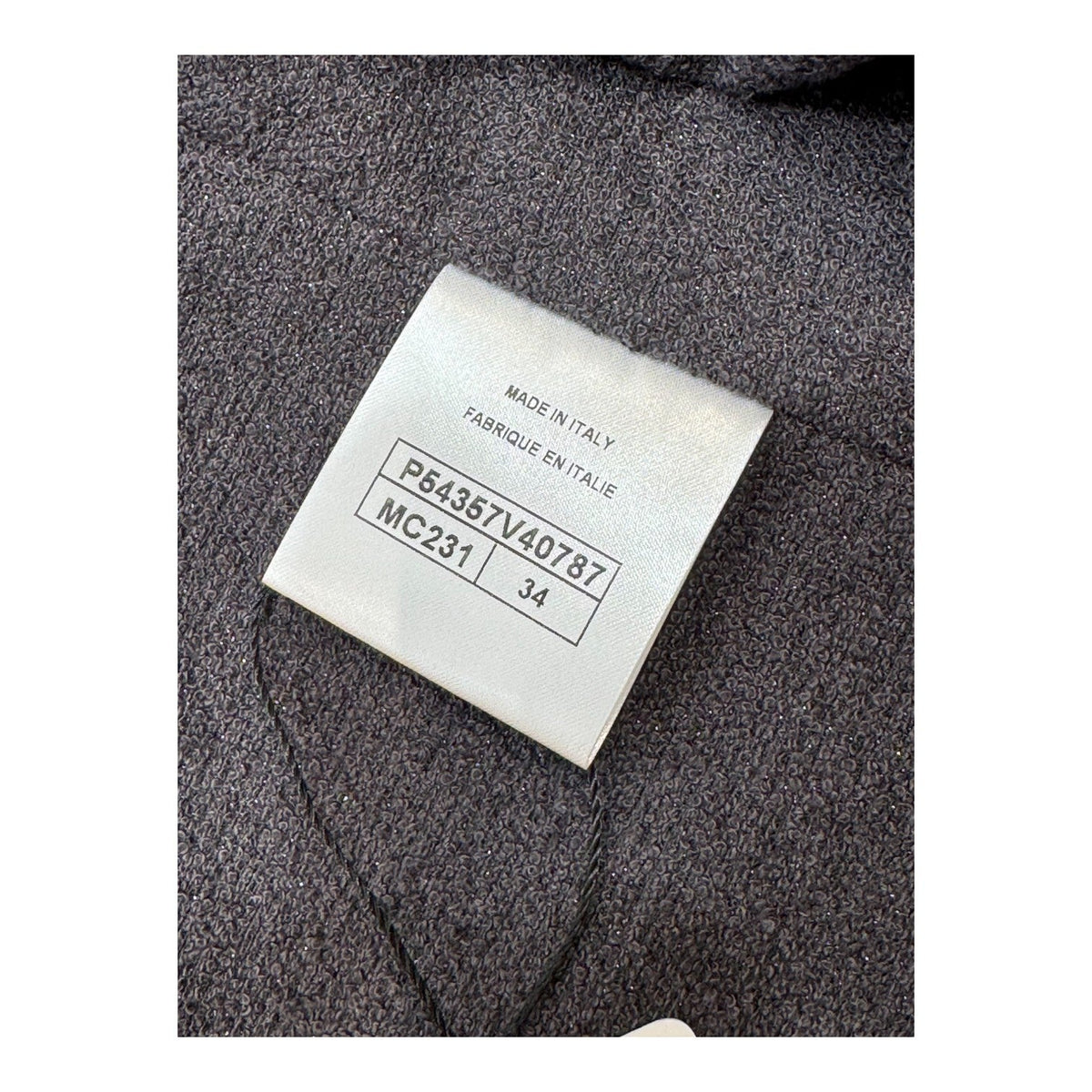 Chanel 16A Tweed Coat Gold/Grey #34