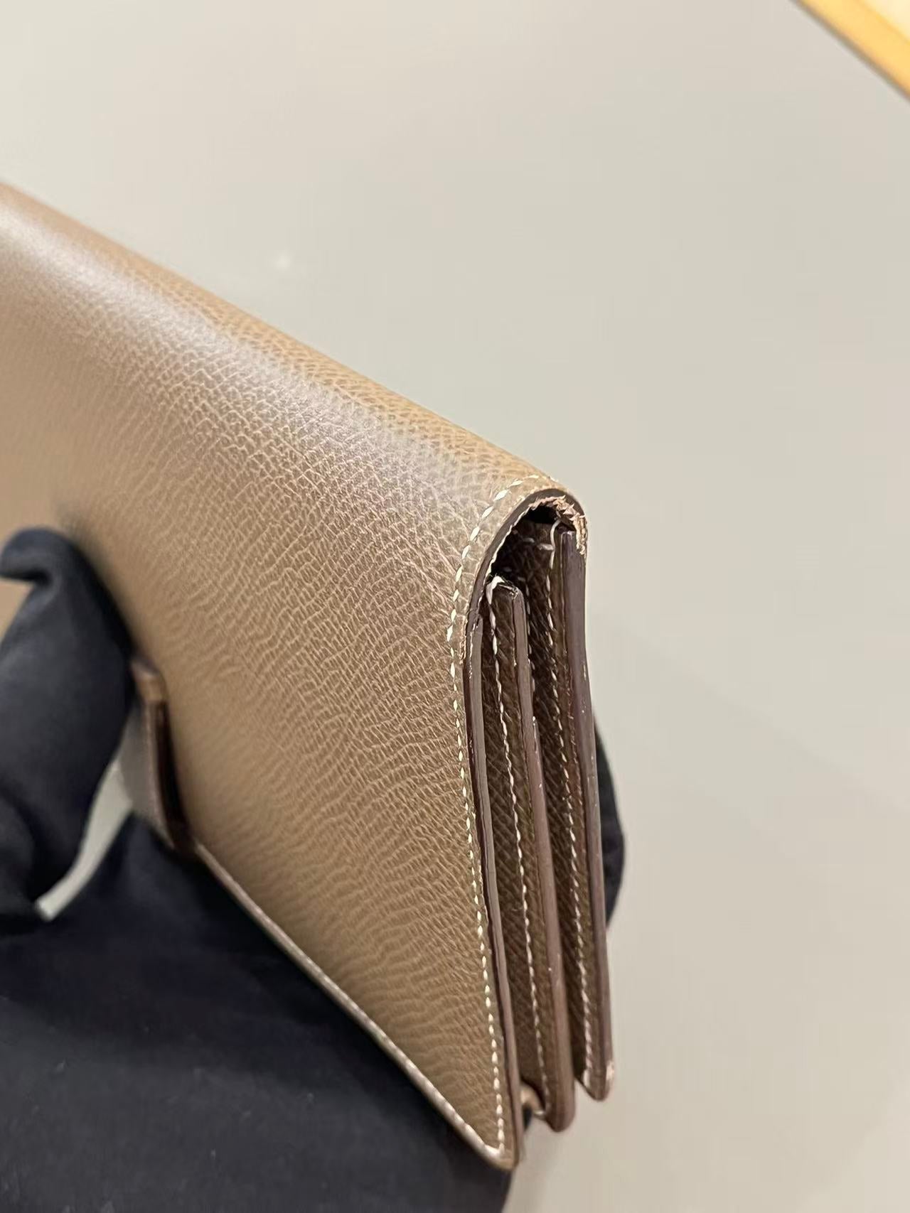 Hermès Bearn Long Wallet - Etoupe (Elephant Grey)