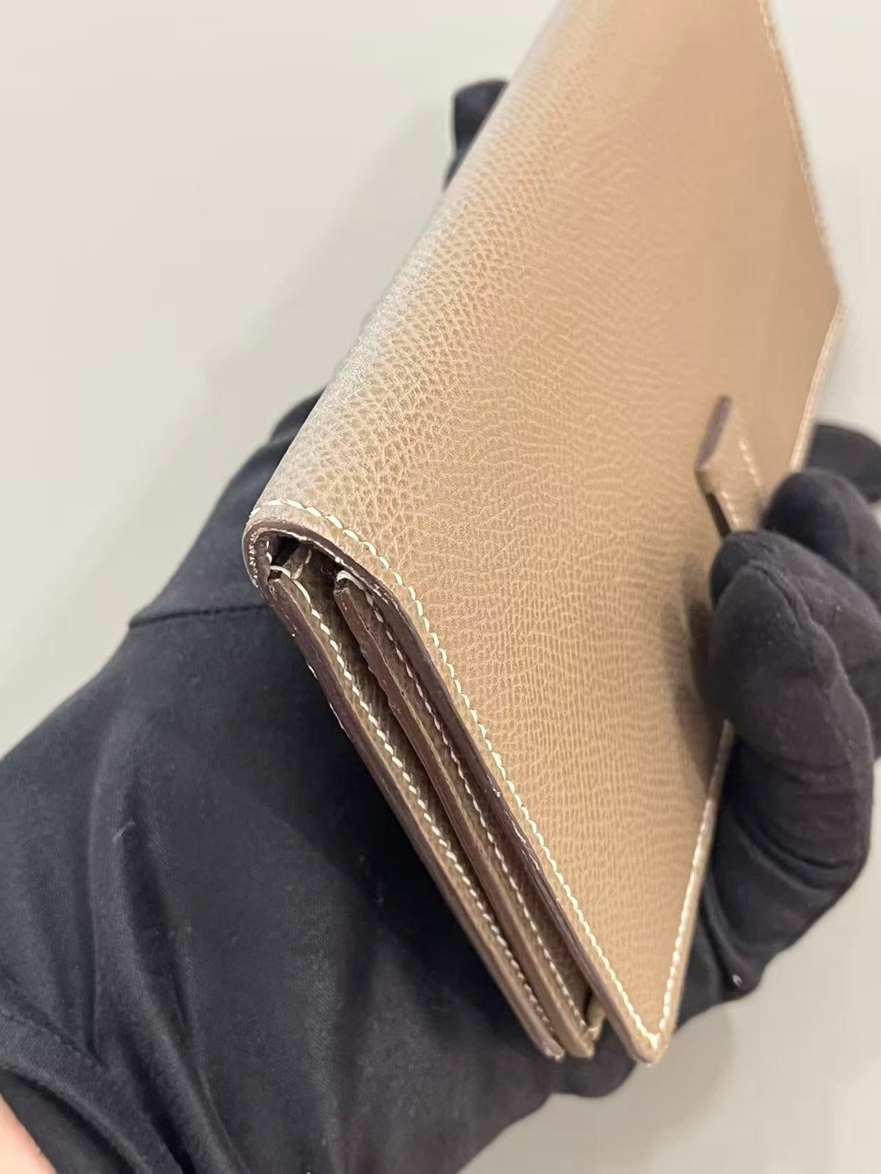Hermès Bearn Long Wallet - Etoupe (Elephant Grey)