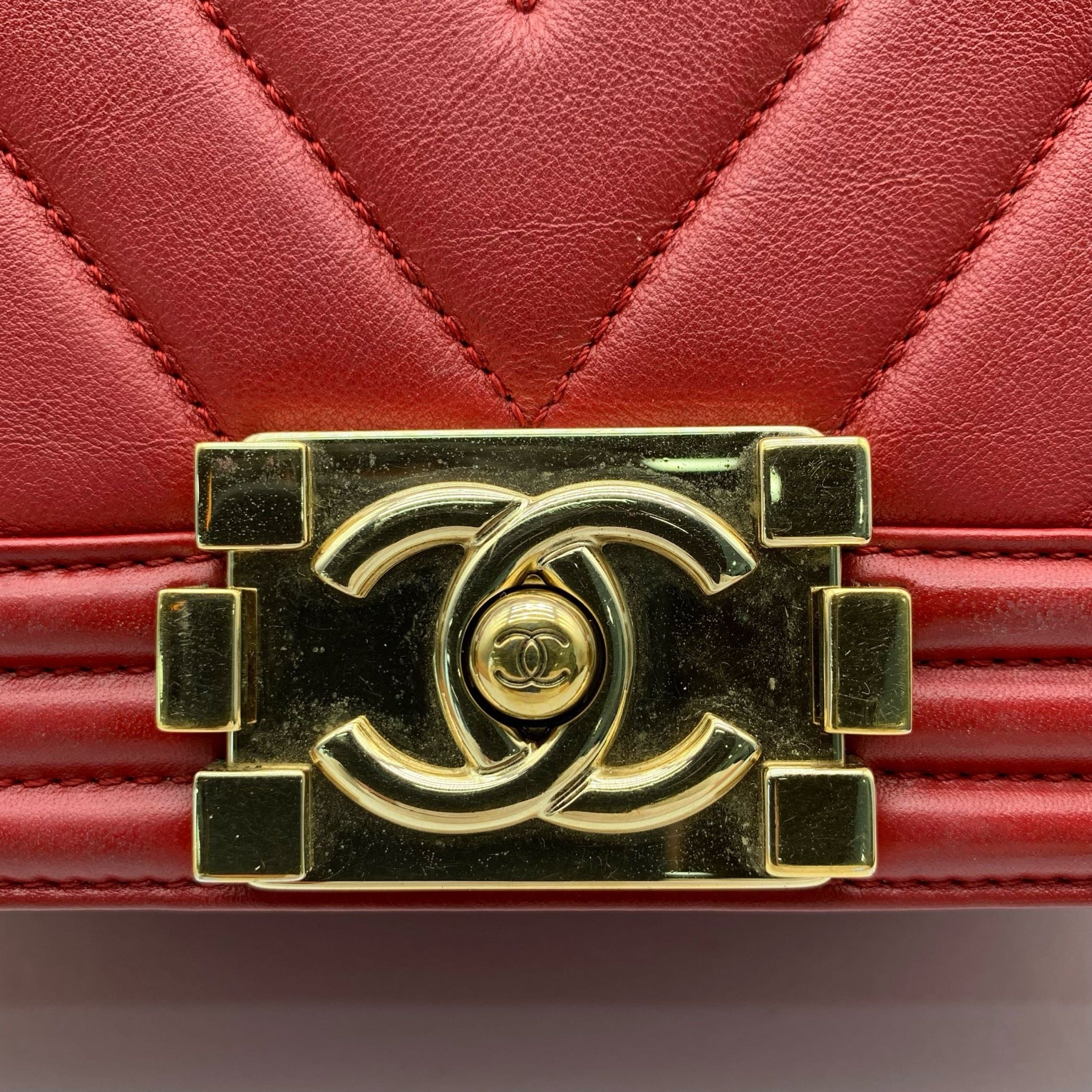 Chanel Boy Medium Flap Bag Red image 20