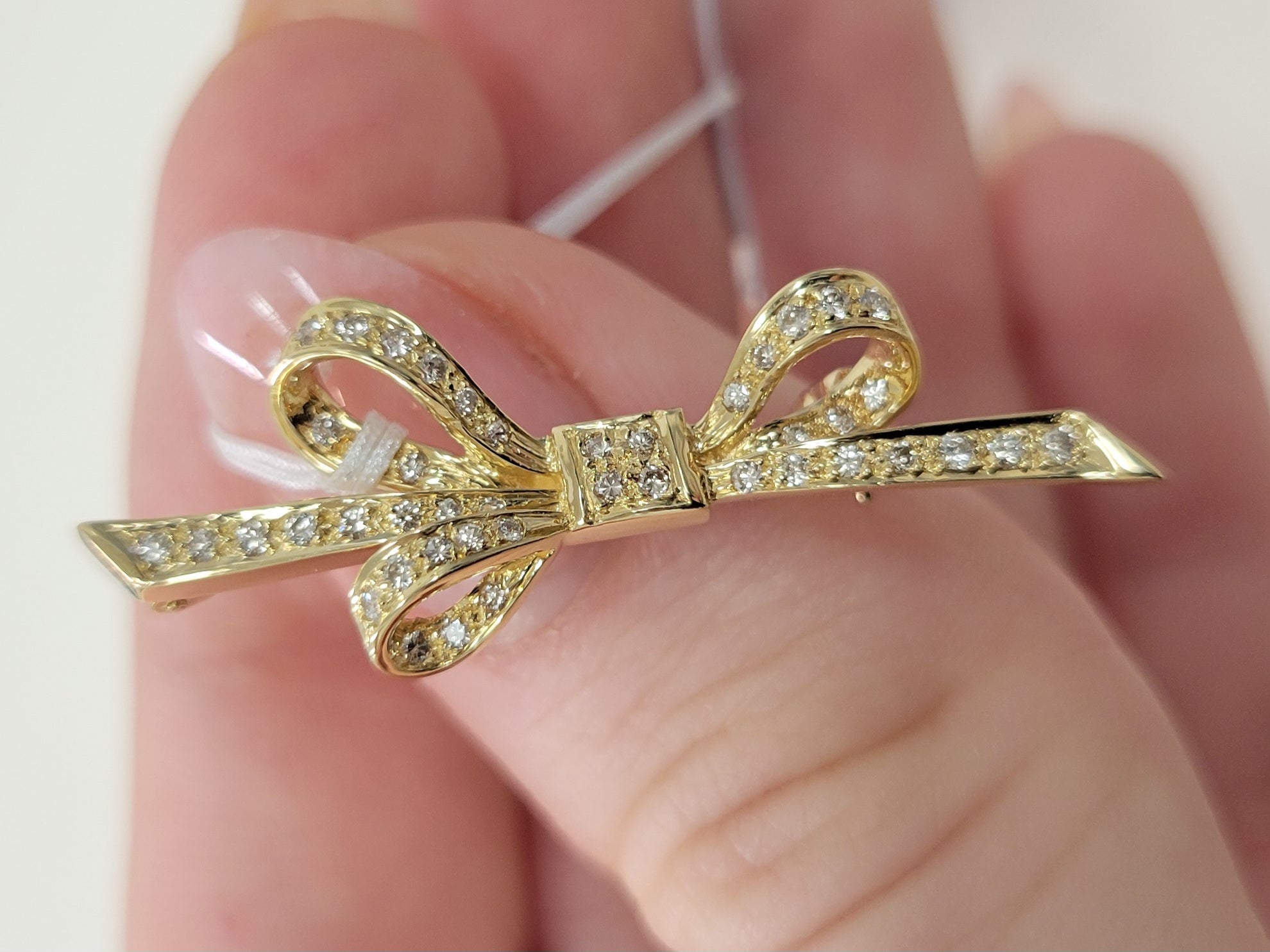 Diamond Brooch 0.34ct in 18K (TT0948) JJC1430