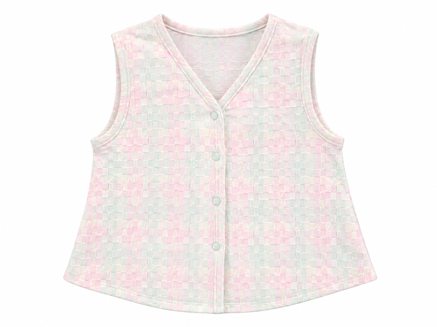 WAISTCOAT CHECKS KNIT MCL11593