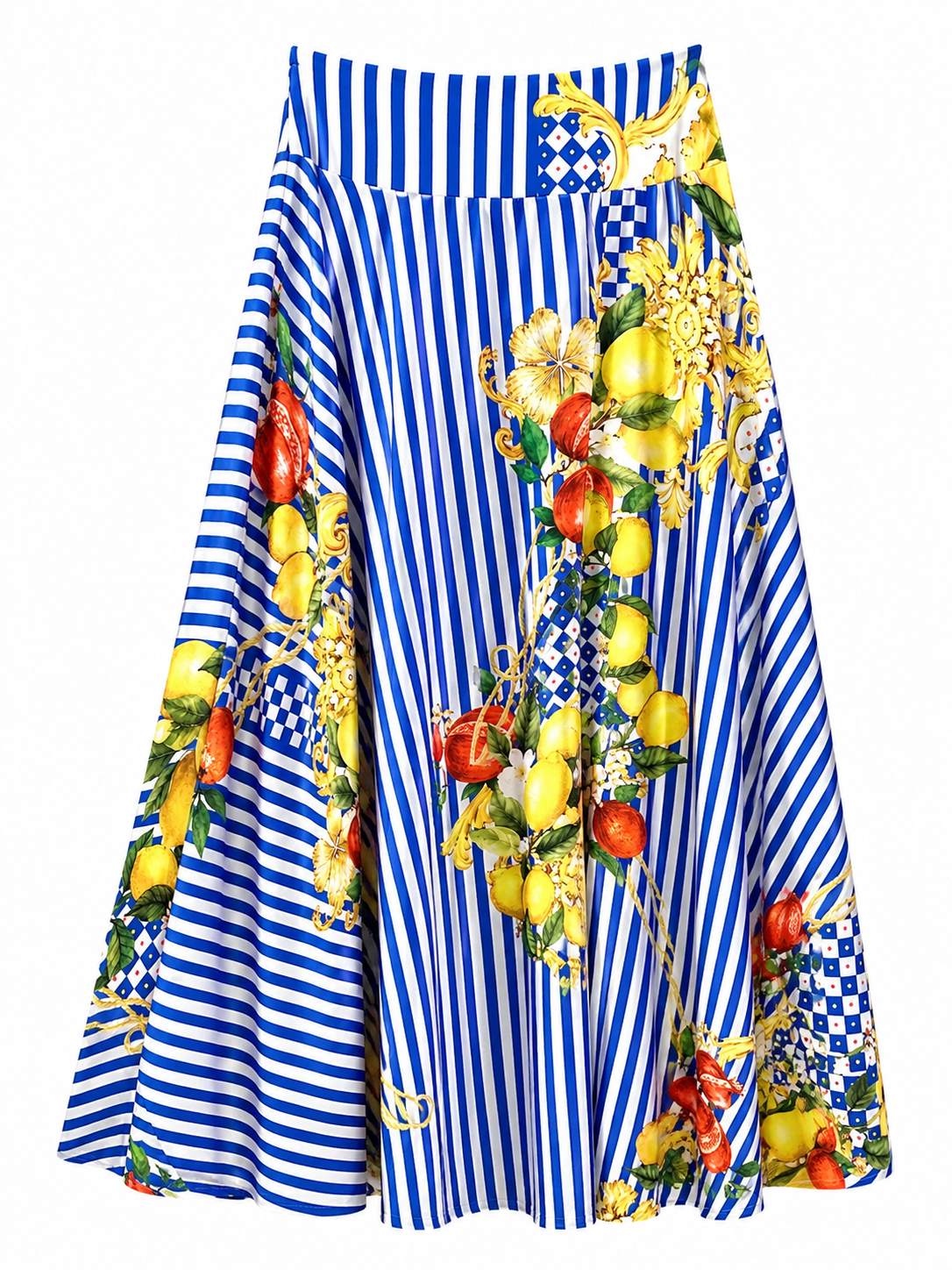 SKIRT PLACEMENT STRIPES LEMON MCL11786