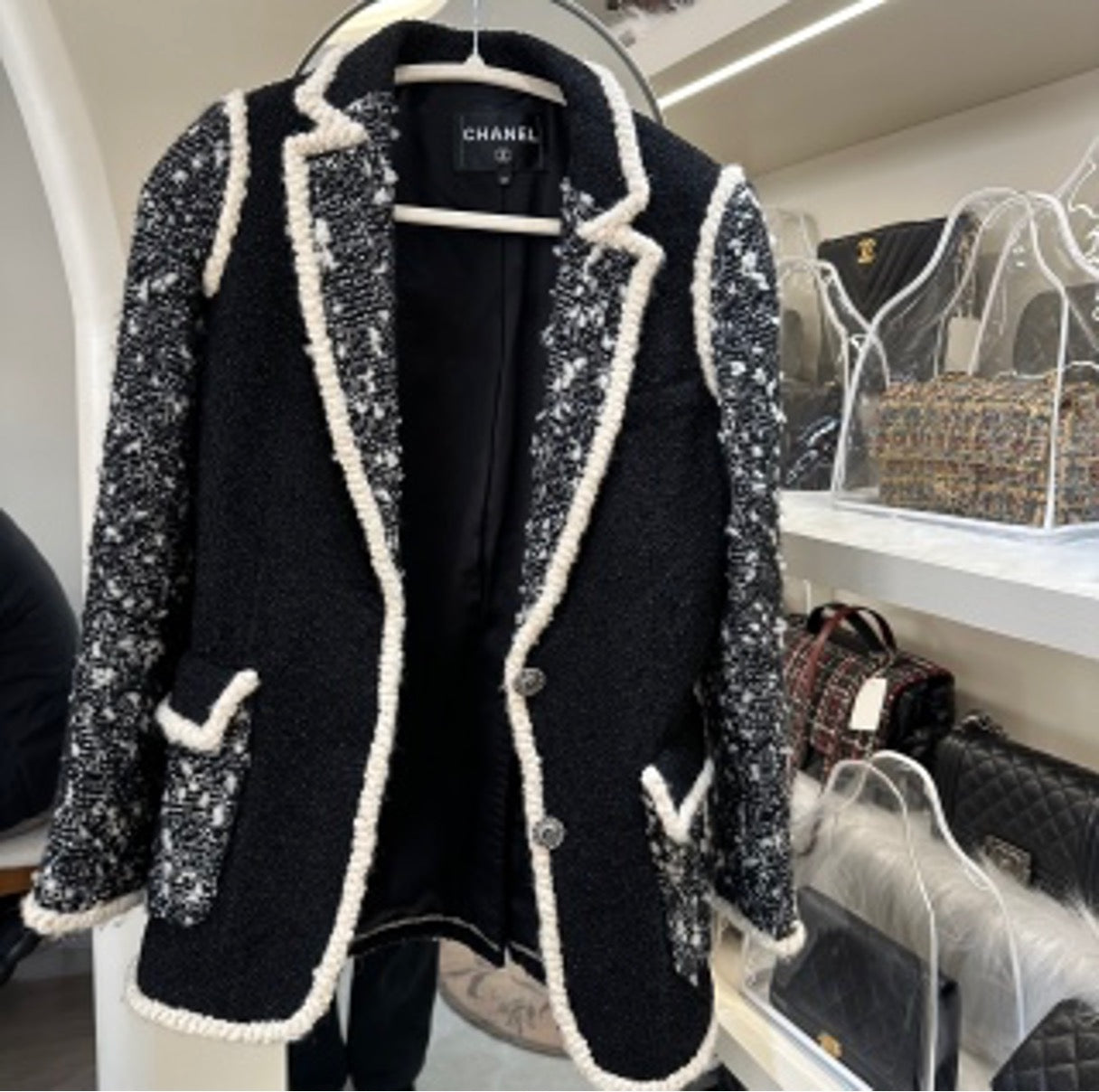 Chanel Snow Collection Tweed Jacket US512049