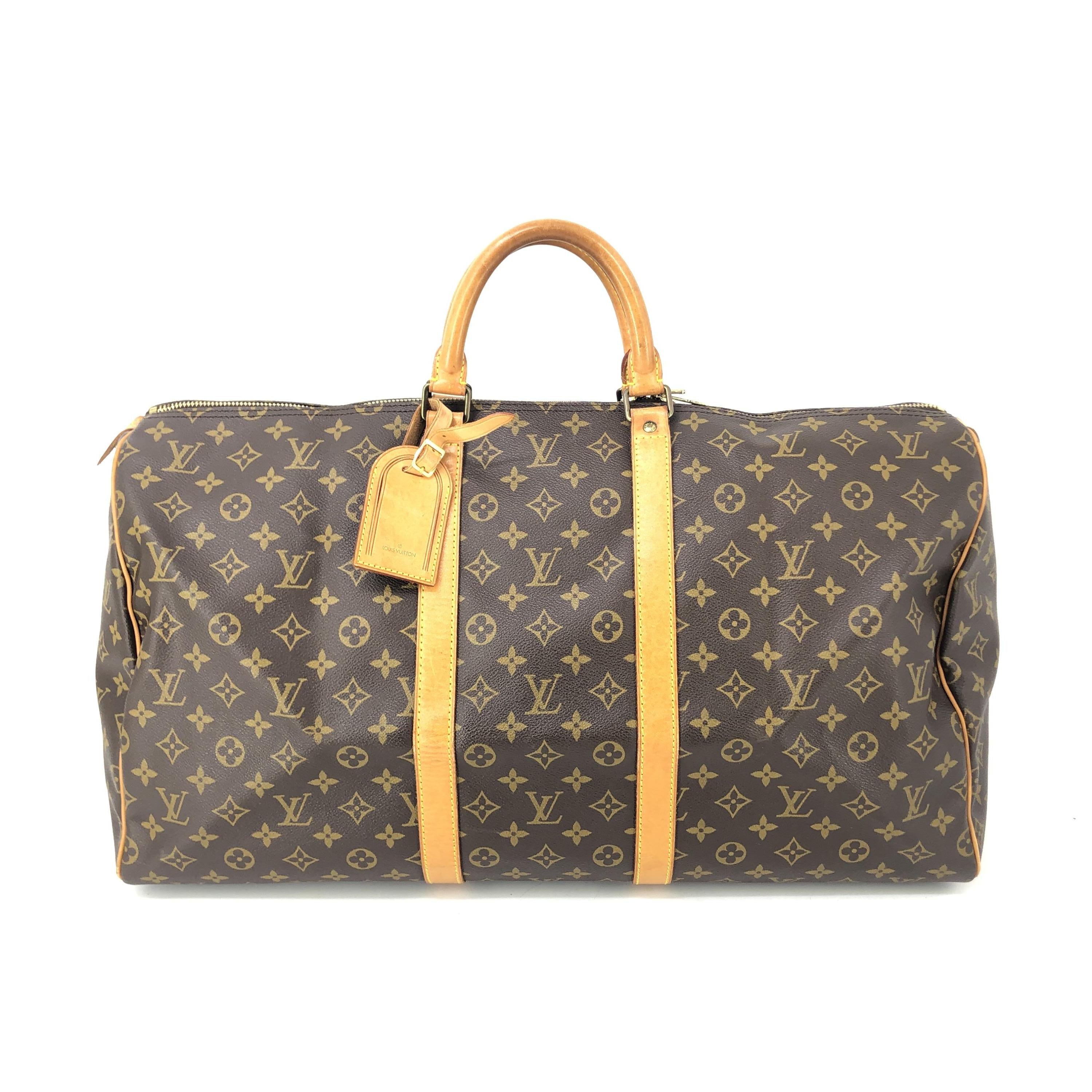 Louis Vuitton Keepall 55 Monogram Canvas Travel Bag C355108