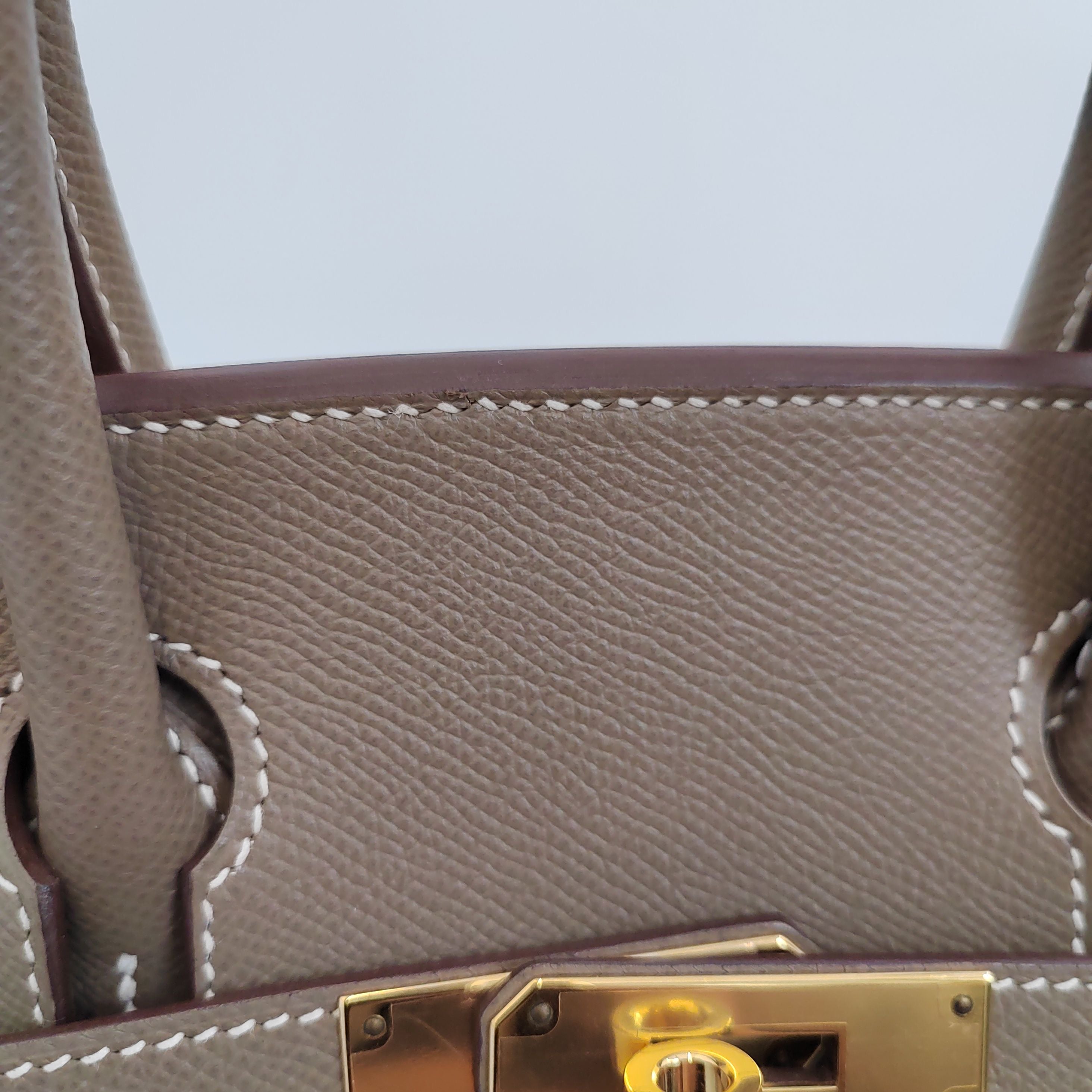 Hermès Birkin 30 Etoupe Epsom Leather GHW -Stamp Z