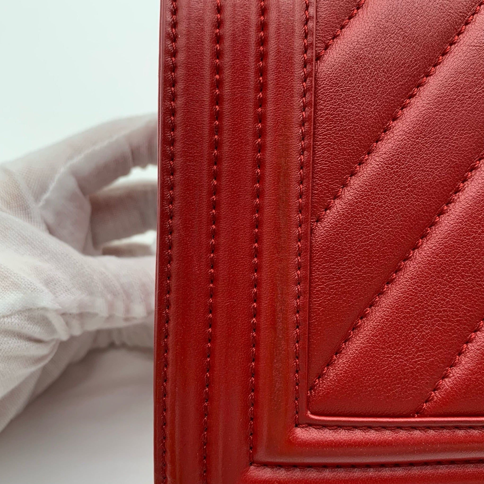 Chanel Boy Medium Flap Bag Red image 23