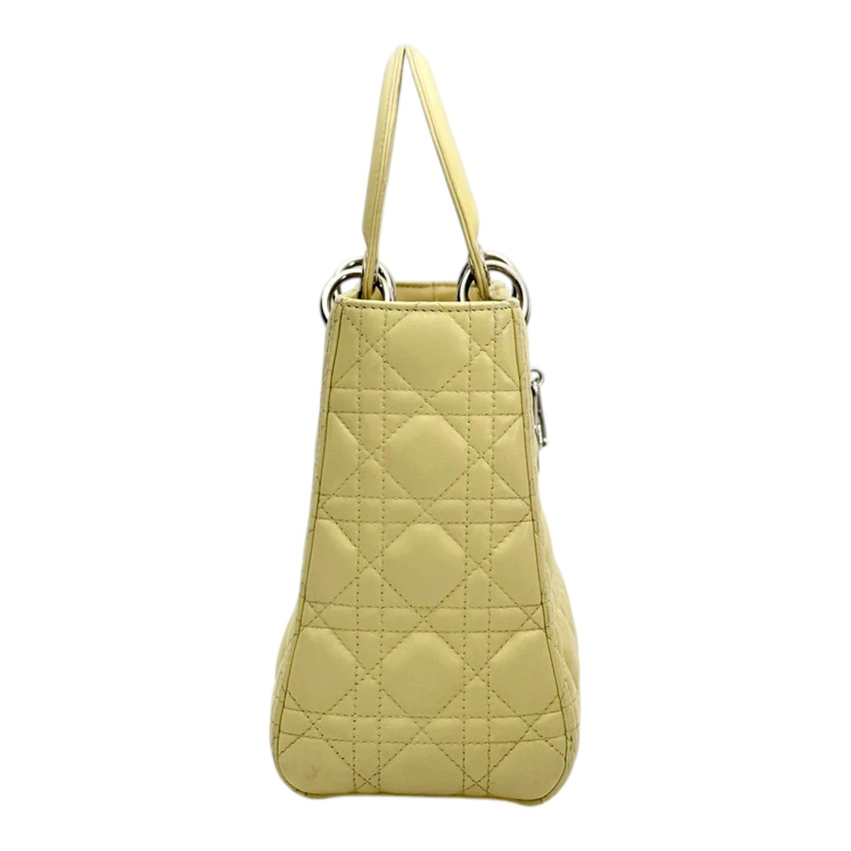 Dior Lady Dior Medium Bag in Yellow Lambskin