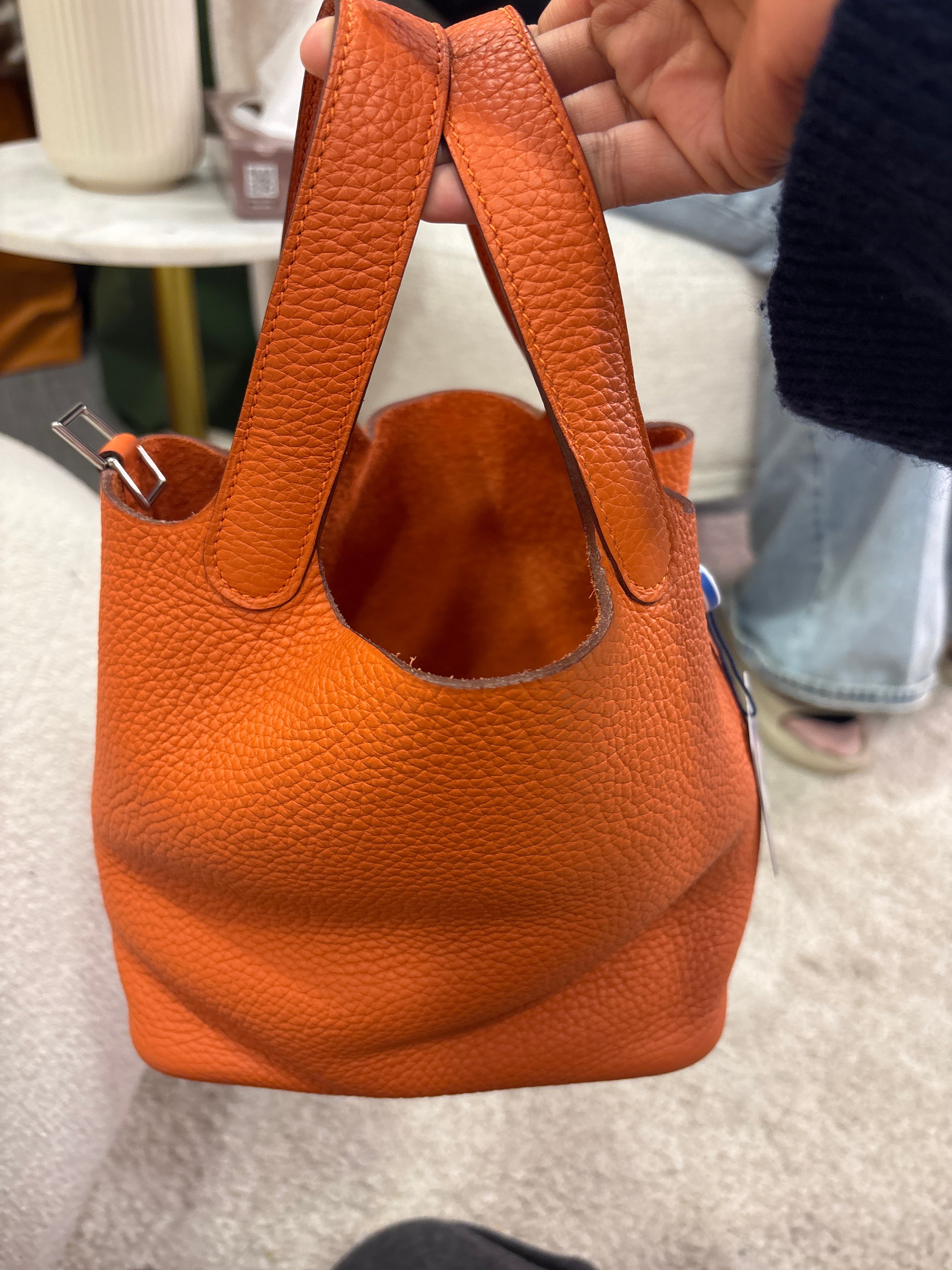 Hermès orange picotin 18 ALC3528
