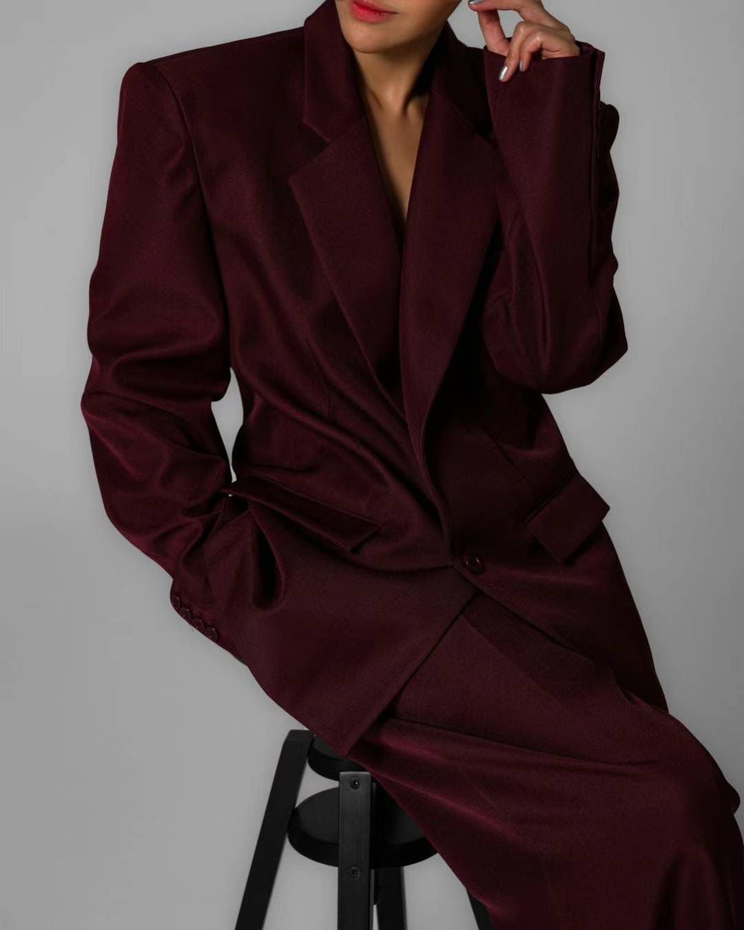 LOOSE FIT SUIT SET (BLAZER & TROUSERS)