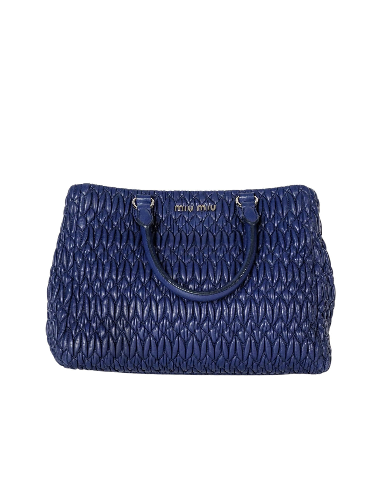 Miu Miu Navy Blue Crystal Tote Bag