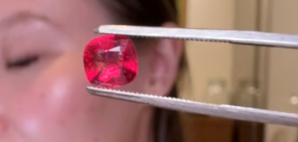1.45ct Vivid Pink Spinel Burma with certificate DXBCS2538