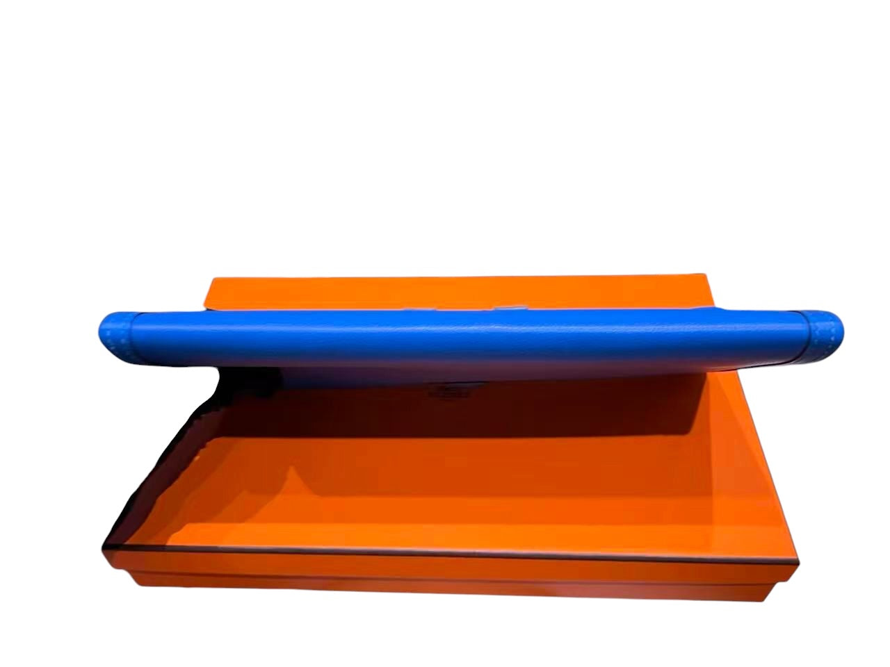 Hermes Blue Jige Elan Clutch Evercolor - New in Box