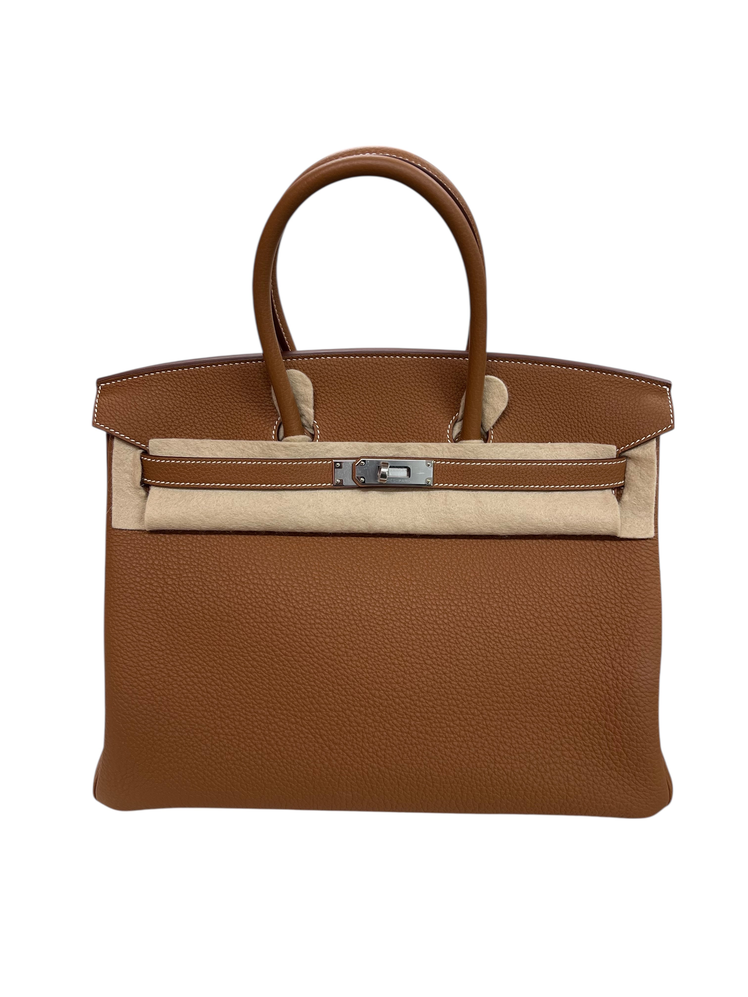 Hermes Birkin 35 Gold Togo PHW #W SKCJB-292571