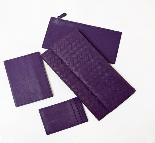 BV Purple Woven Wallet (4-in-1) 23 22637006