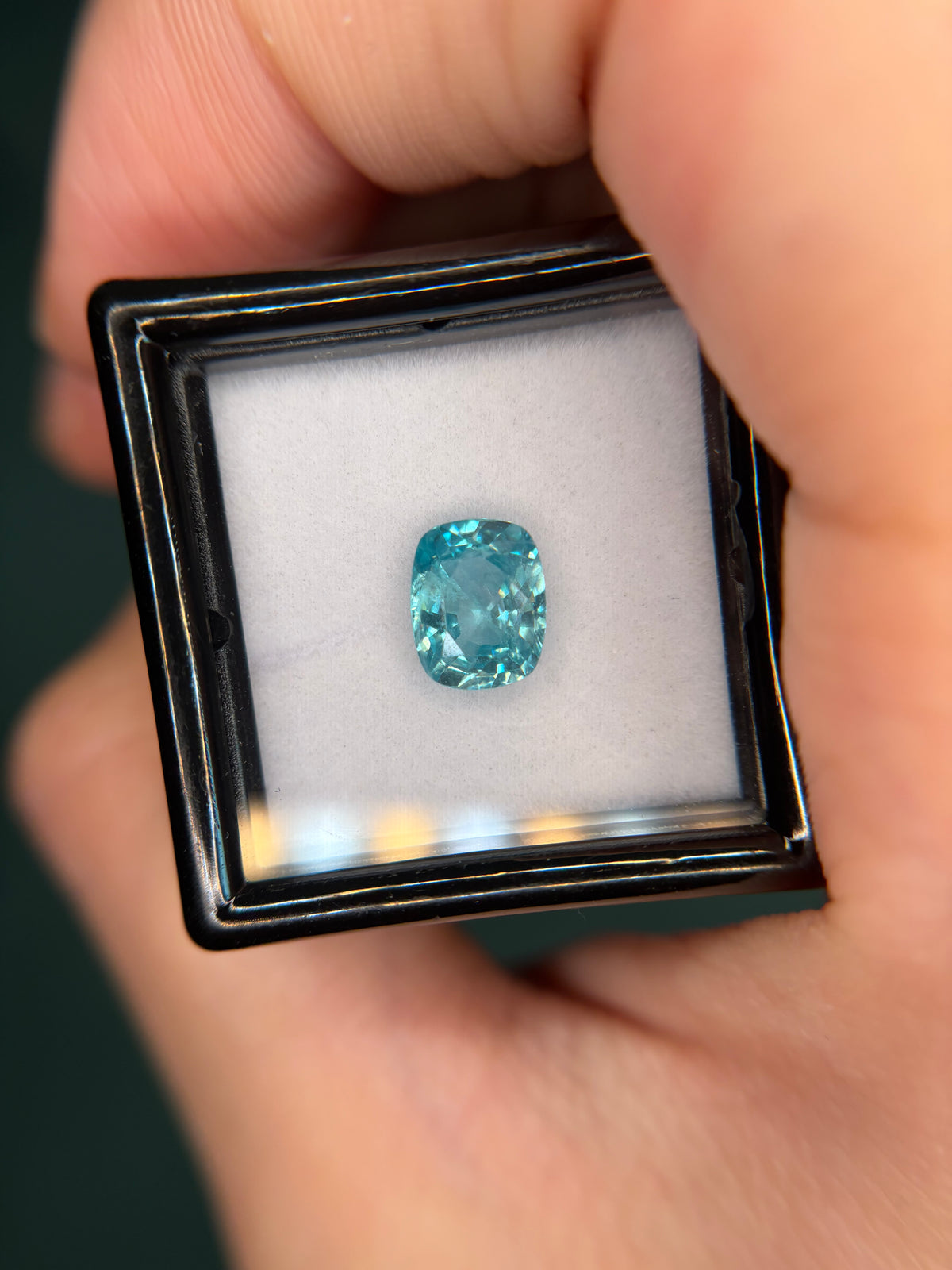 2.25ct Blue Zircon THAIC1348