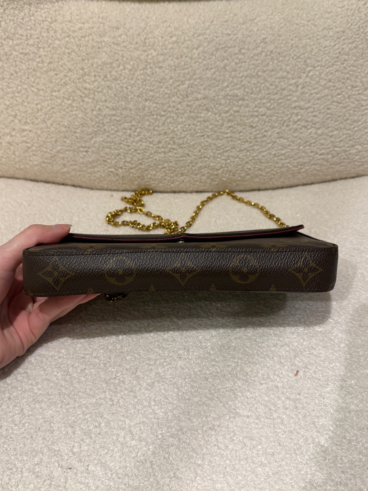 Louis Vuitton Pochette Felicie Monogram - Fuchsia