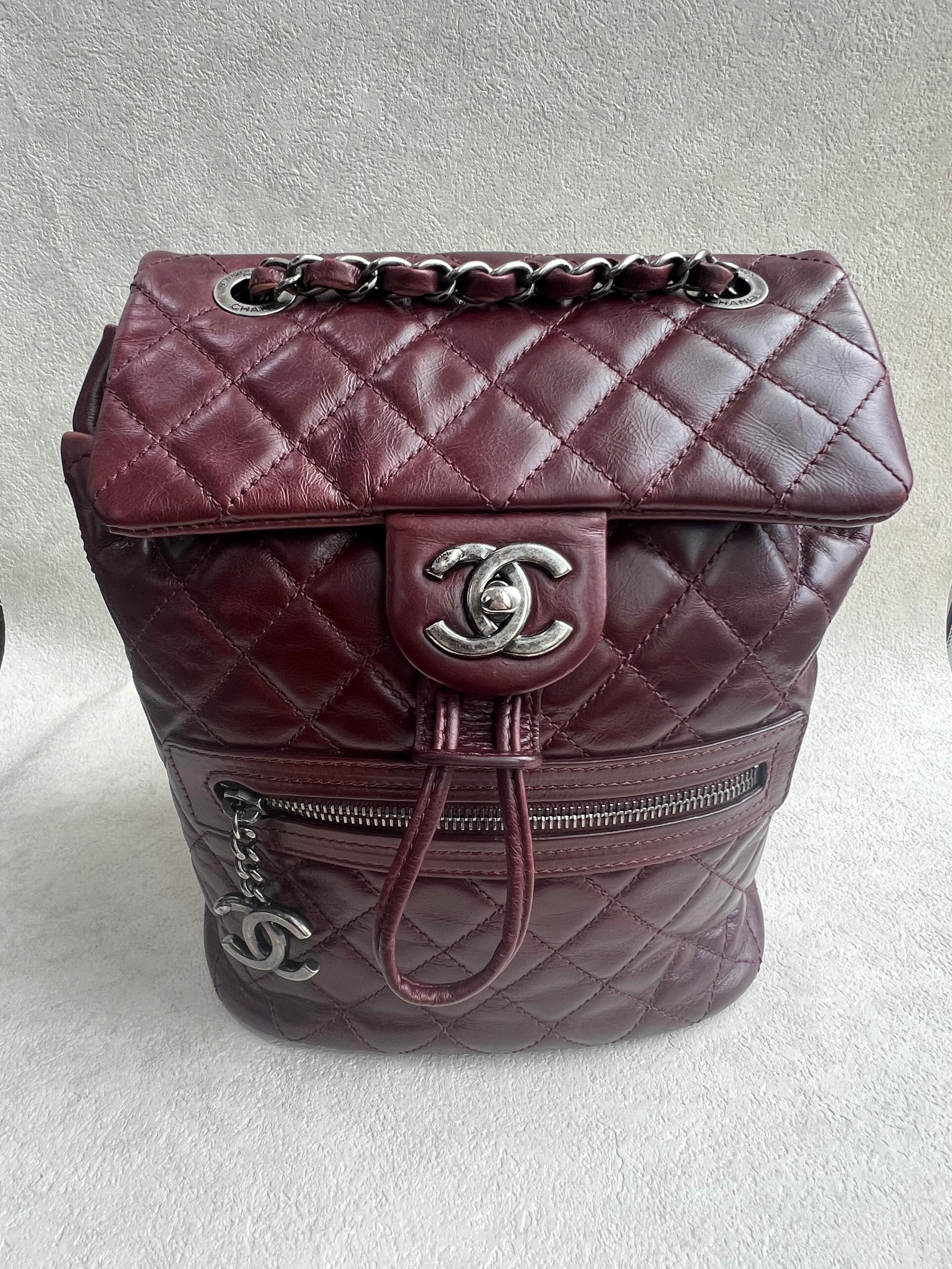 Chanel Salzburg Mountain Backpack Burgundy