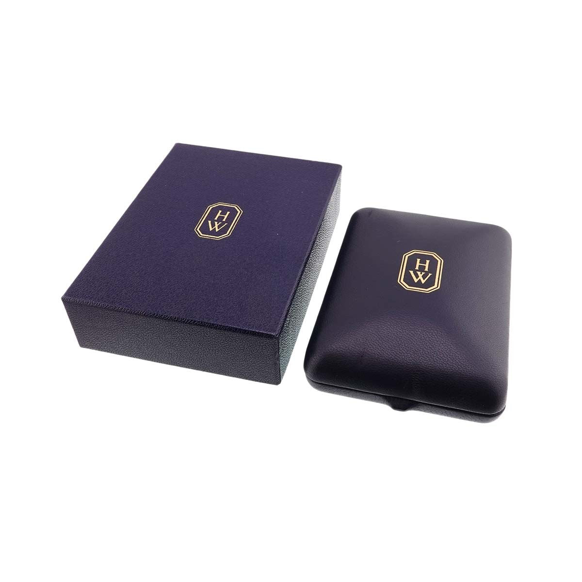 HARRY WINSTON HW Logo Diamond Necklace Pt 902939428