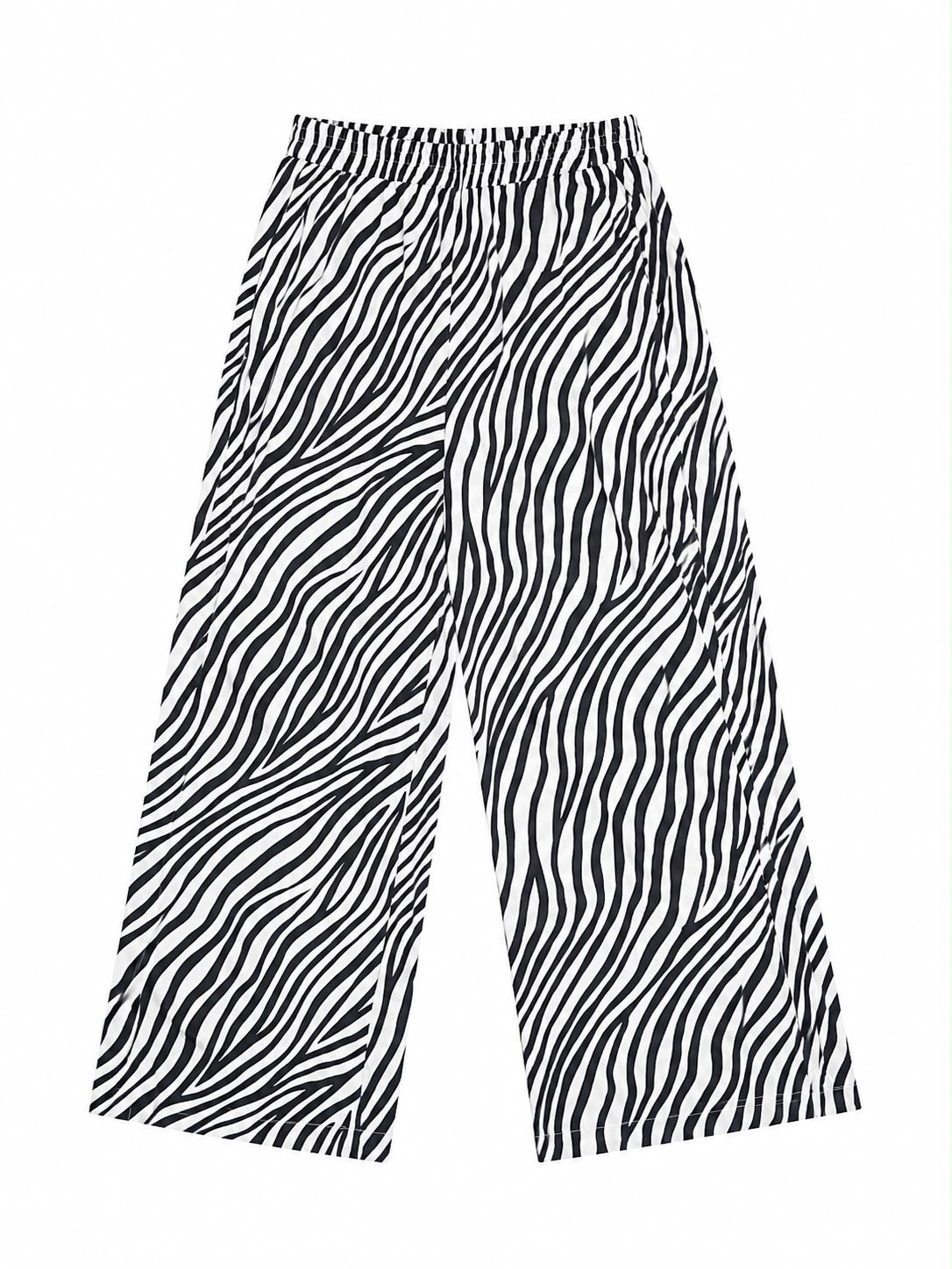 TROUSER ZEBRA WHITE BLACK MCL12961