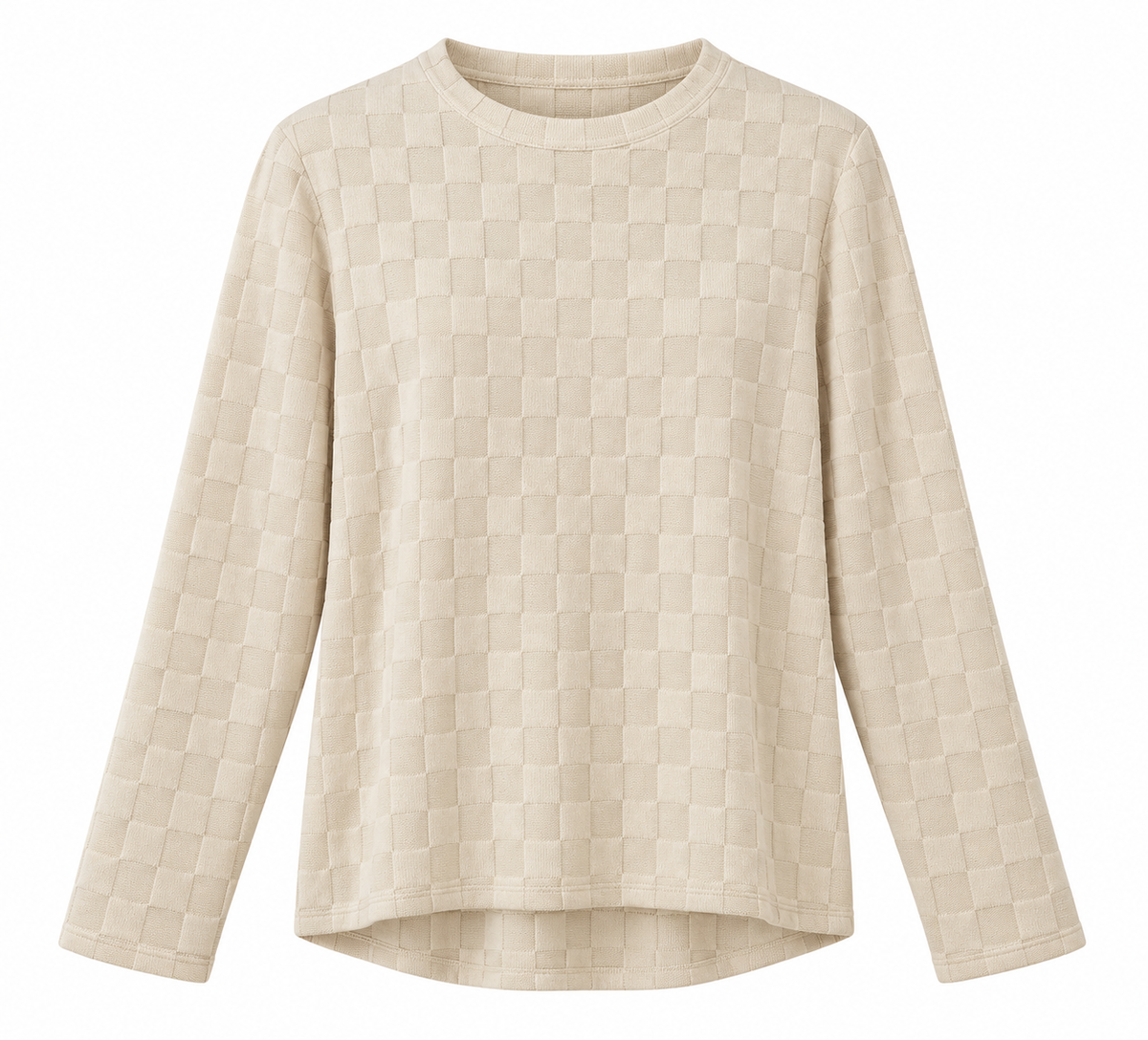 SWEATER GEO KNIT BEIGE MCL13472