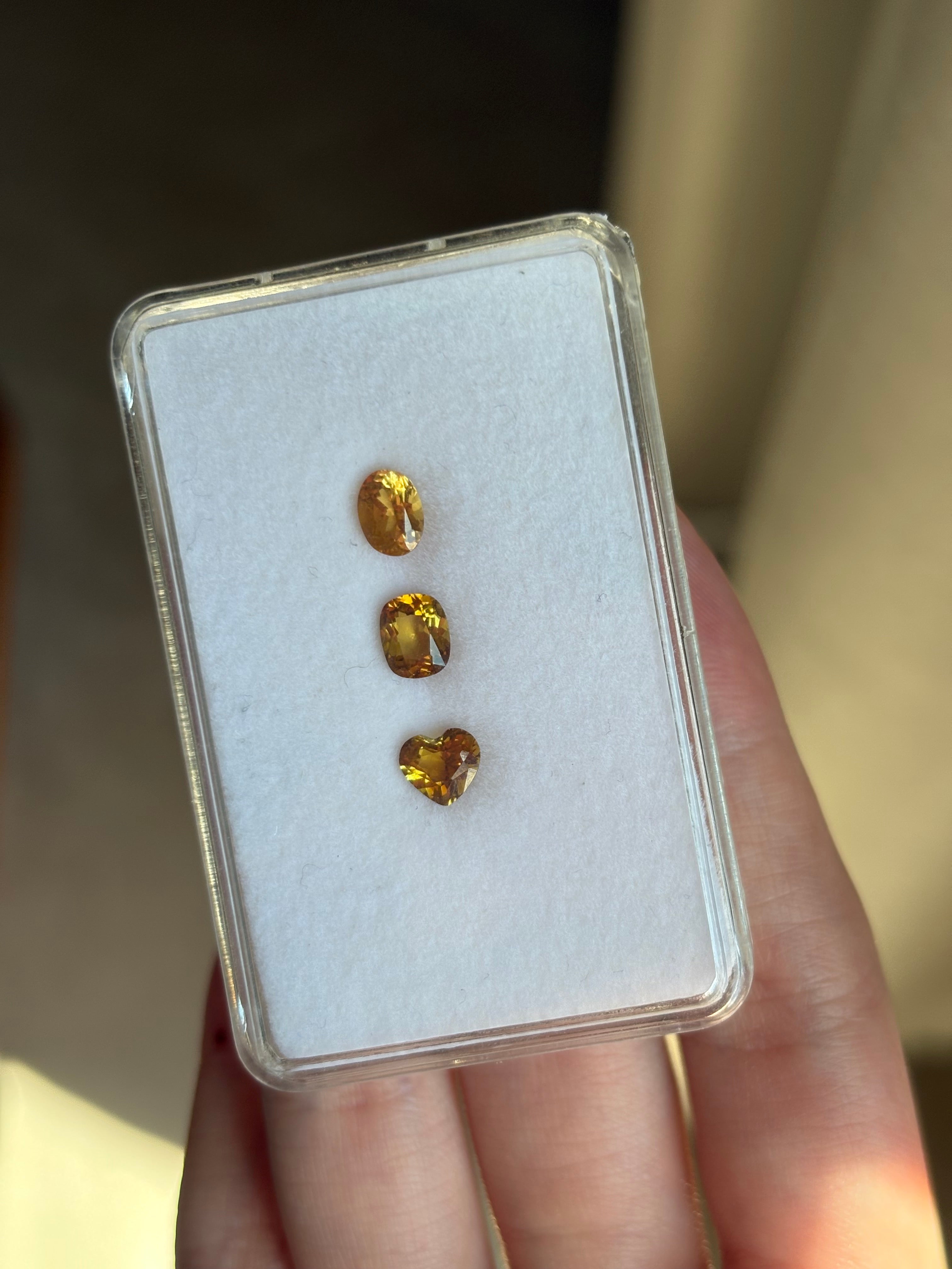 1.71ct Tourmaline Set: Heart, Cushion, Oval DXBCS4928