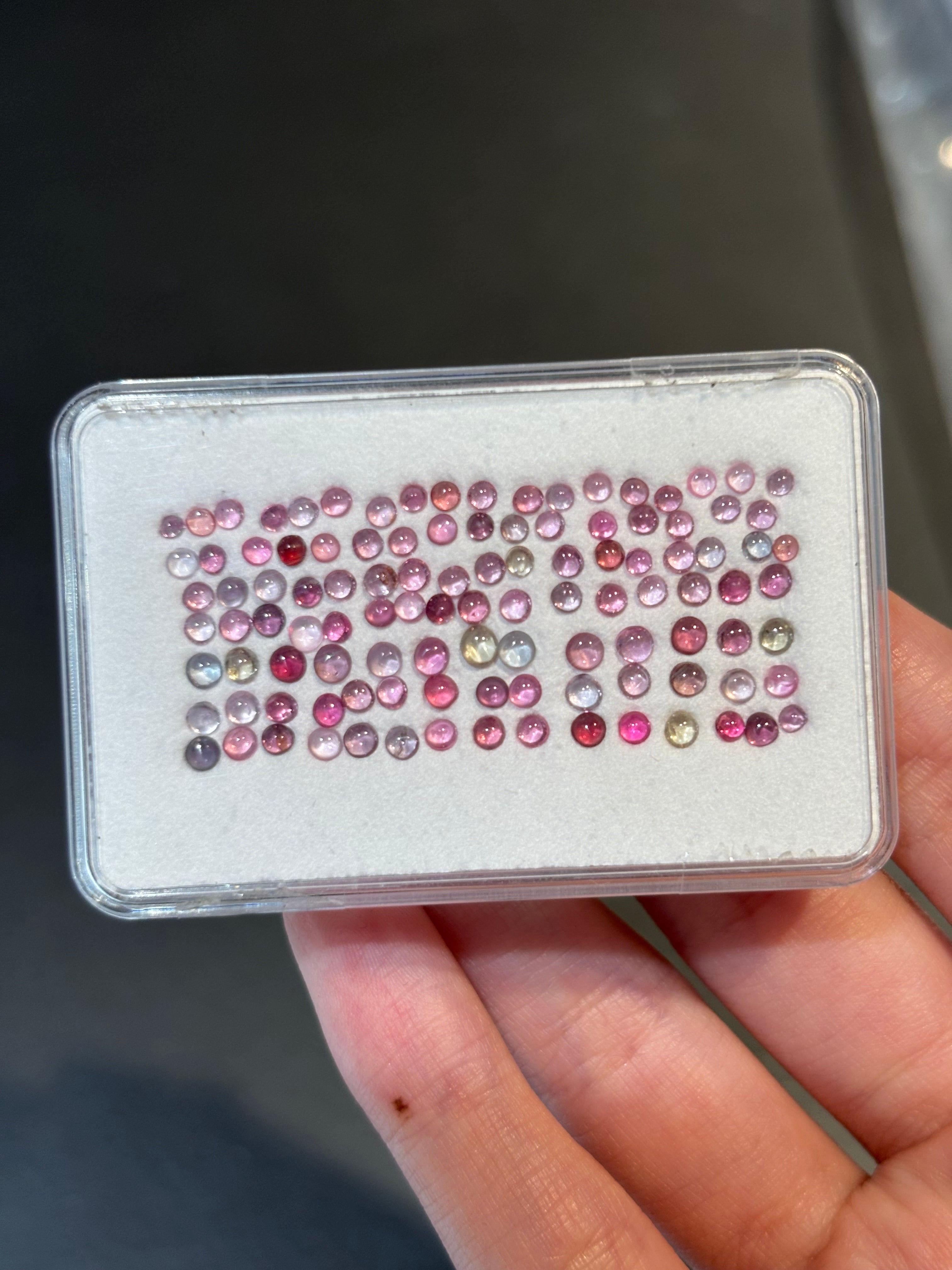 6.40ct Spinel Cabochon Set DXBCS5686