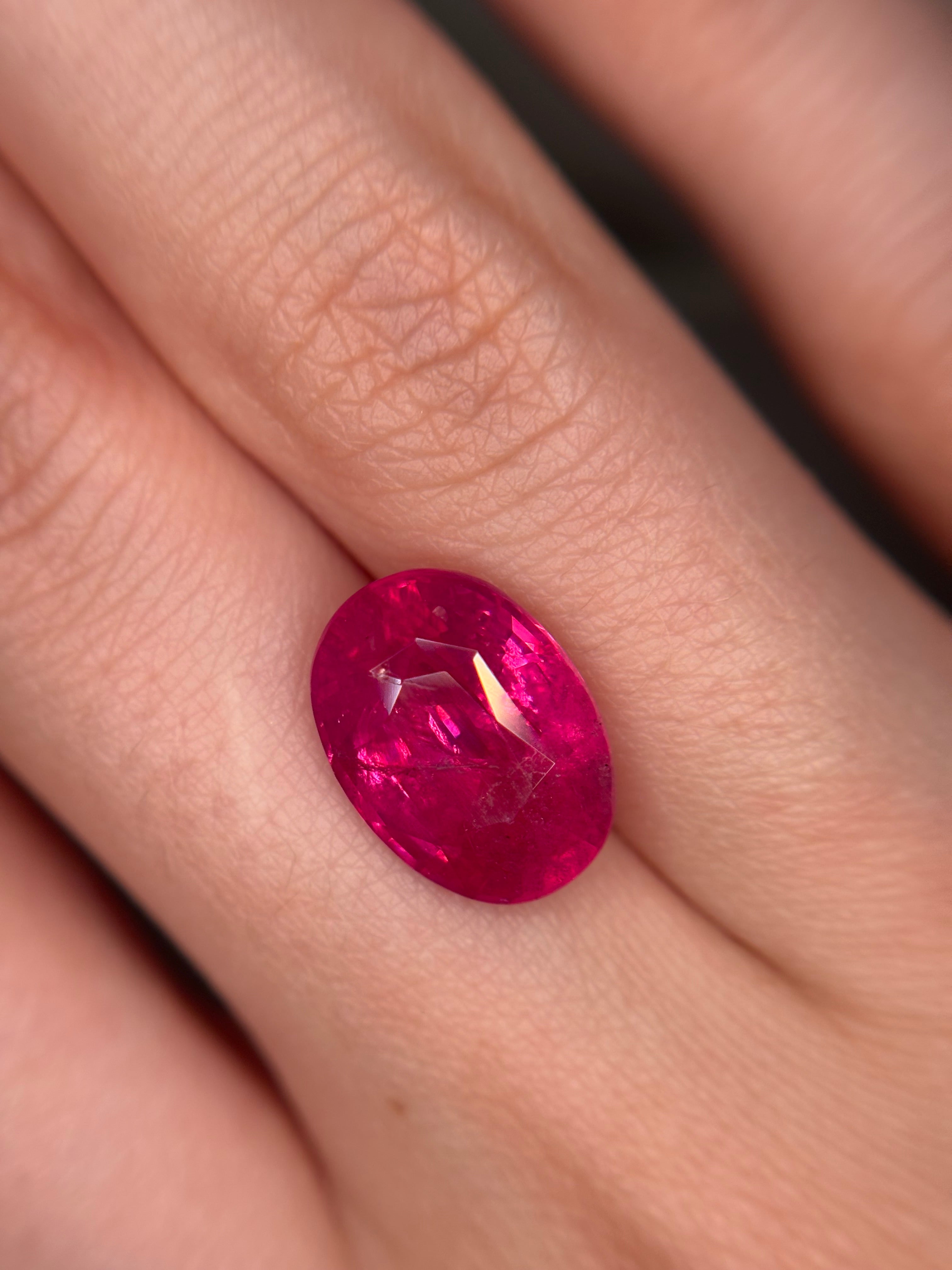 6.14ct Hot Pink Mahenge Spinel GUILD DXBCS5750