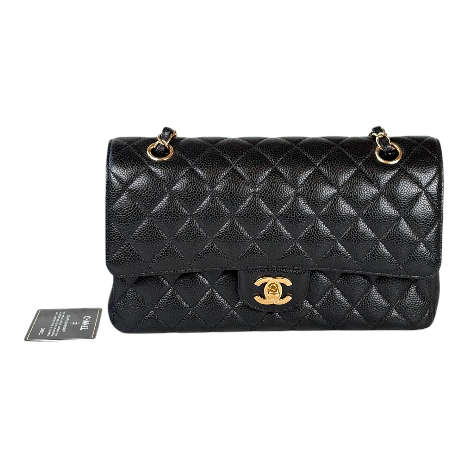 Chanel Classic Flap Medium Black Caviar with Gold Hardware Bag
