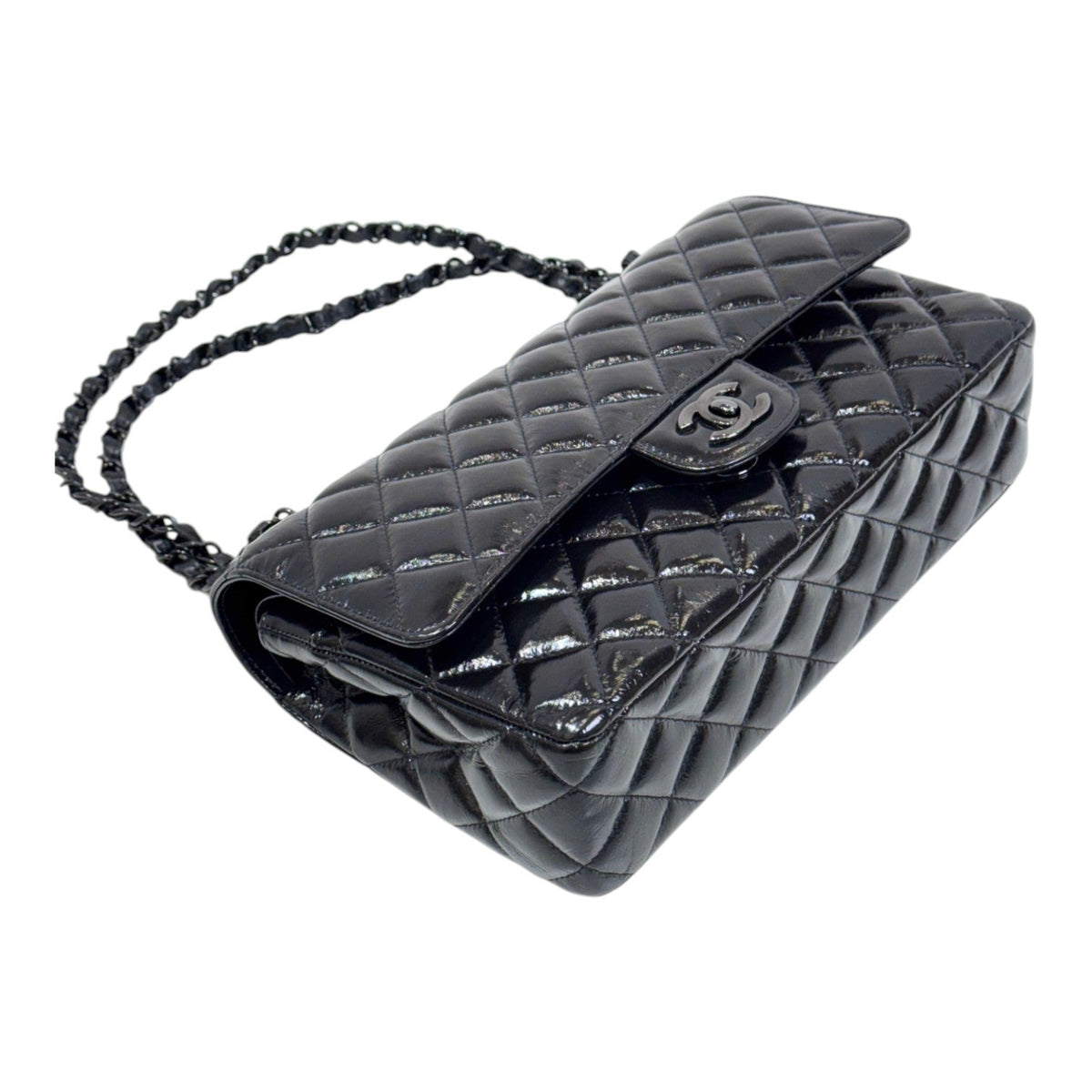 Chanel Classic Flap Medium SO Black Bag - Full Set