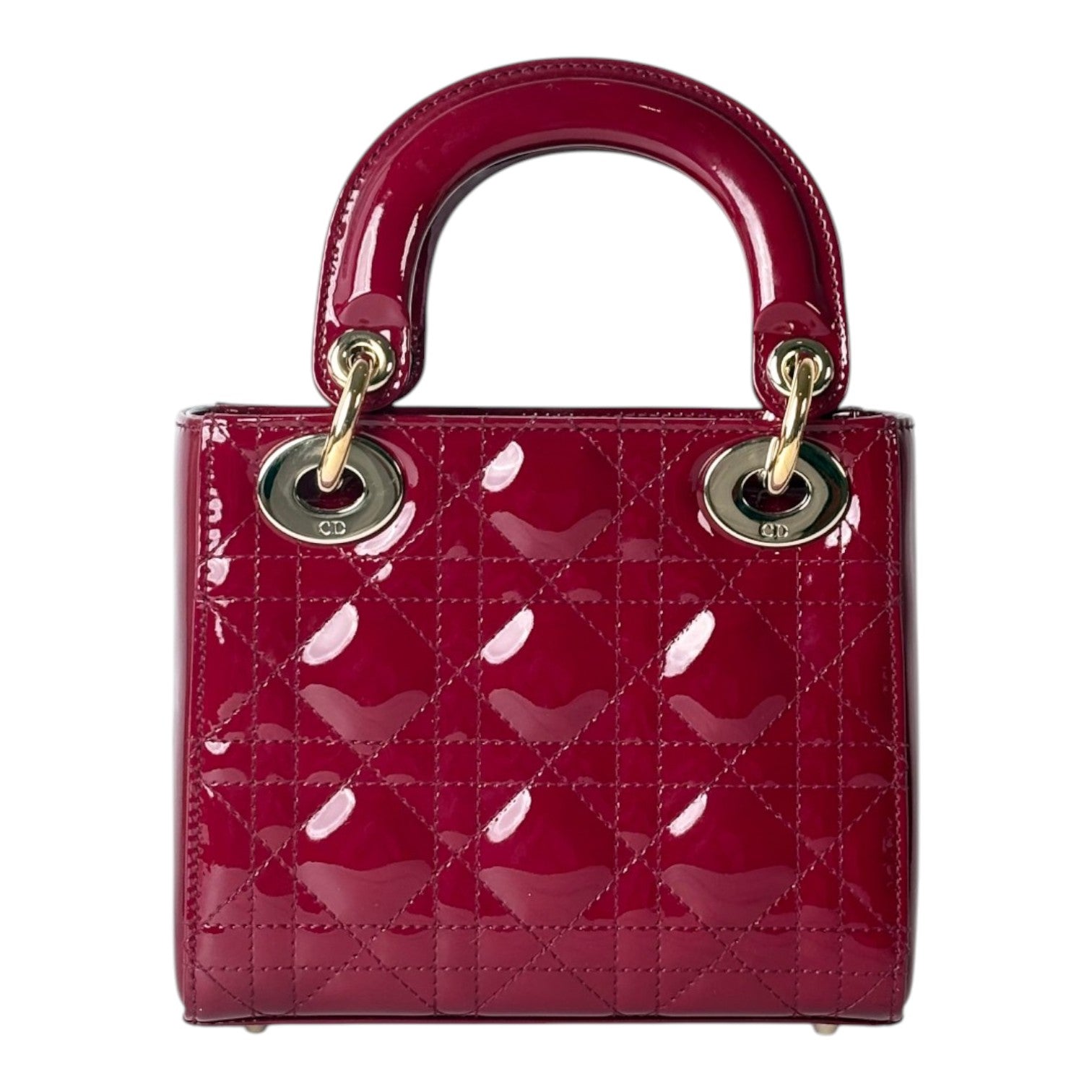 Dior Red Patient Lady Dior Mini Bag