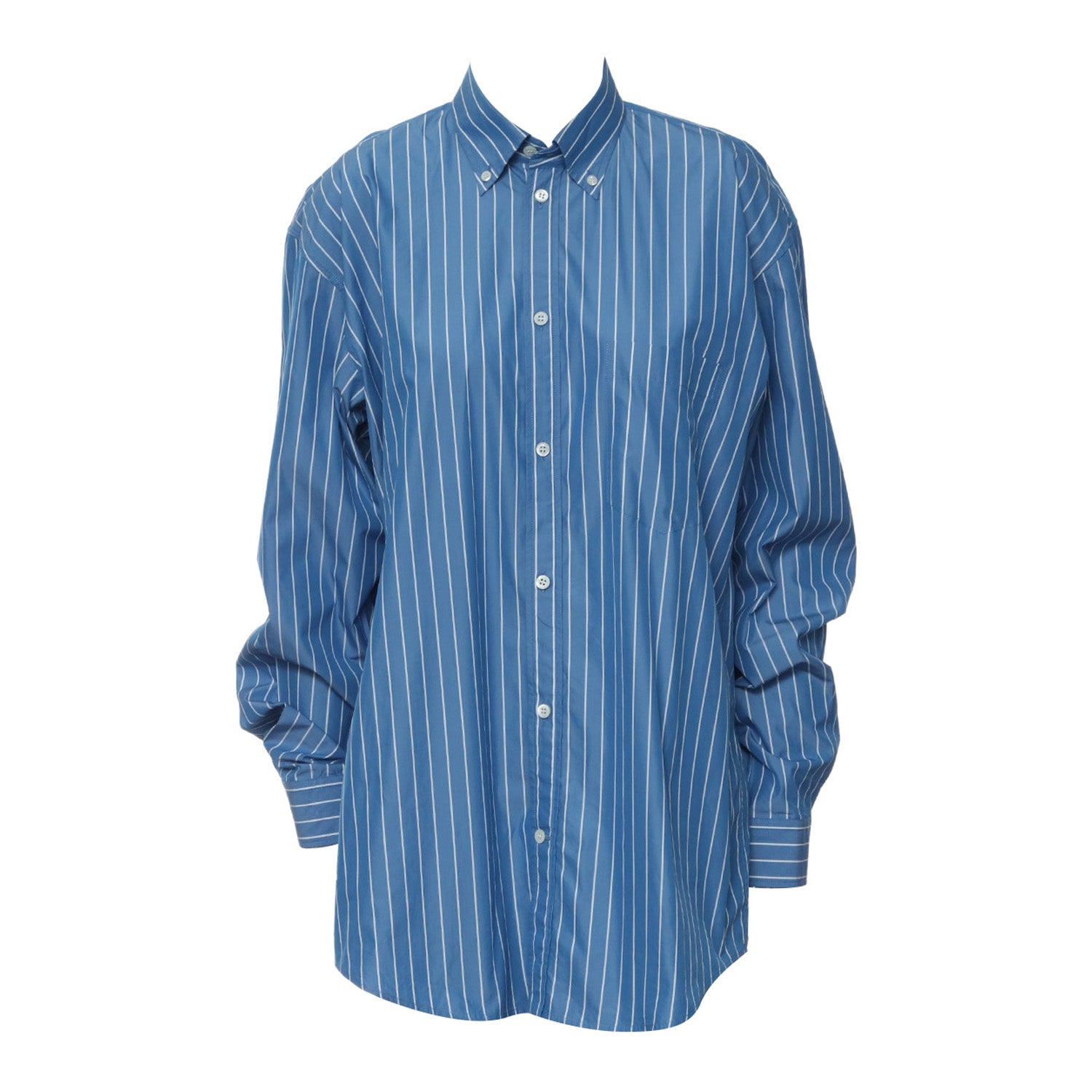 Balenciaga Striped Oversized Shirt BAL02363C
