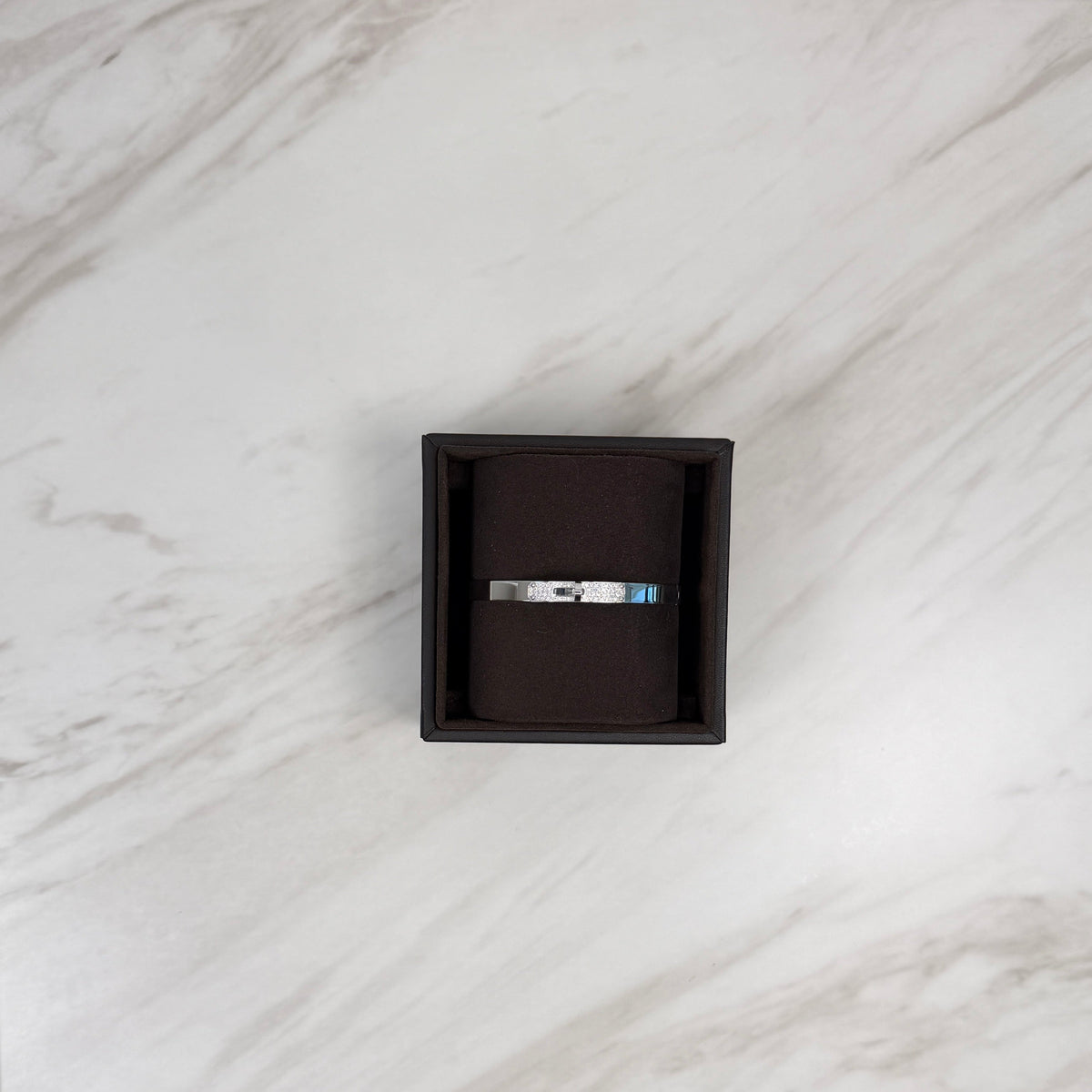 Hermès Kelly Bracelet Semi 61 diamonds 0.36ct PM