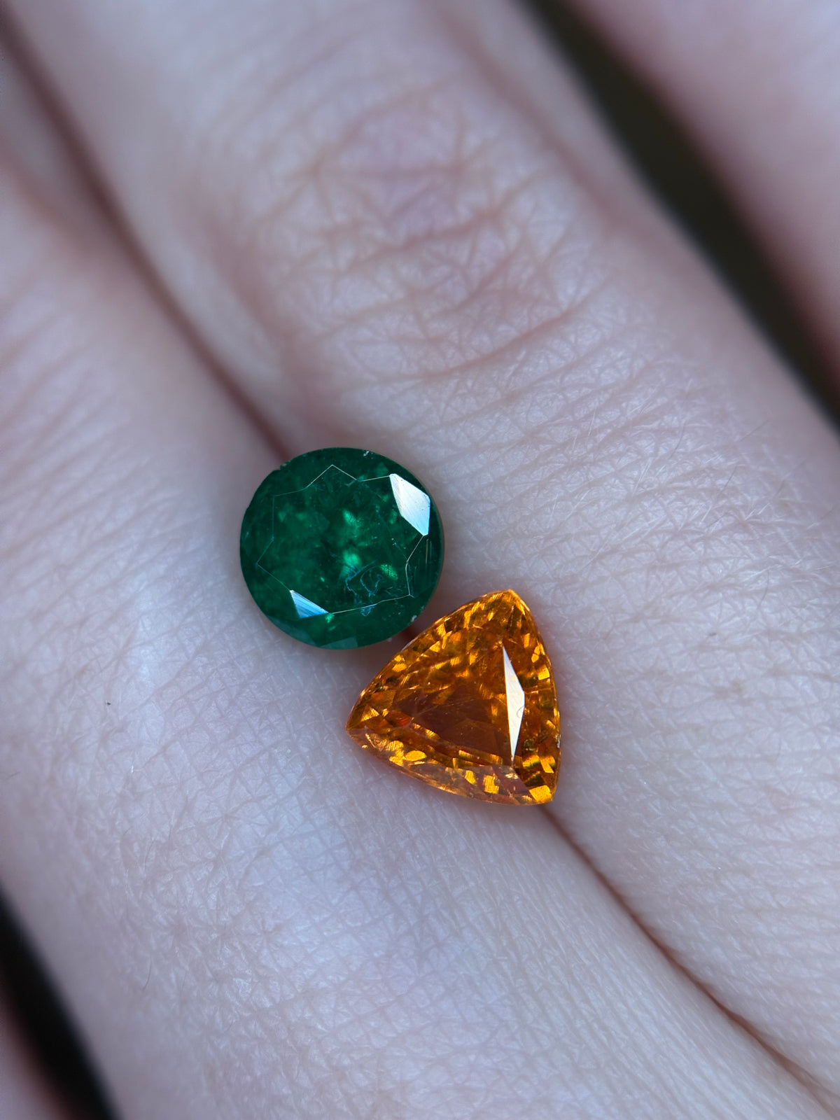 2.30ct Toi et Moi Tsavorite & Spessartine THAIC1042