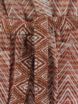 Missoni Home Stone & Red Multicolour Stone Hooded Bathrobe Size M ANL0183