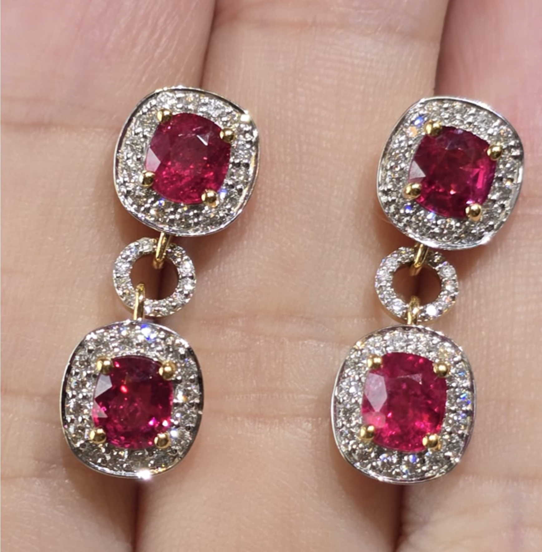 2.67ct Unheated Burma Jedi Spinel Earrings SYCB32