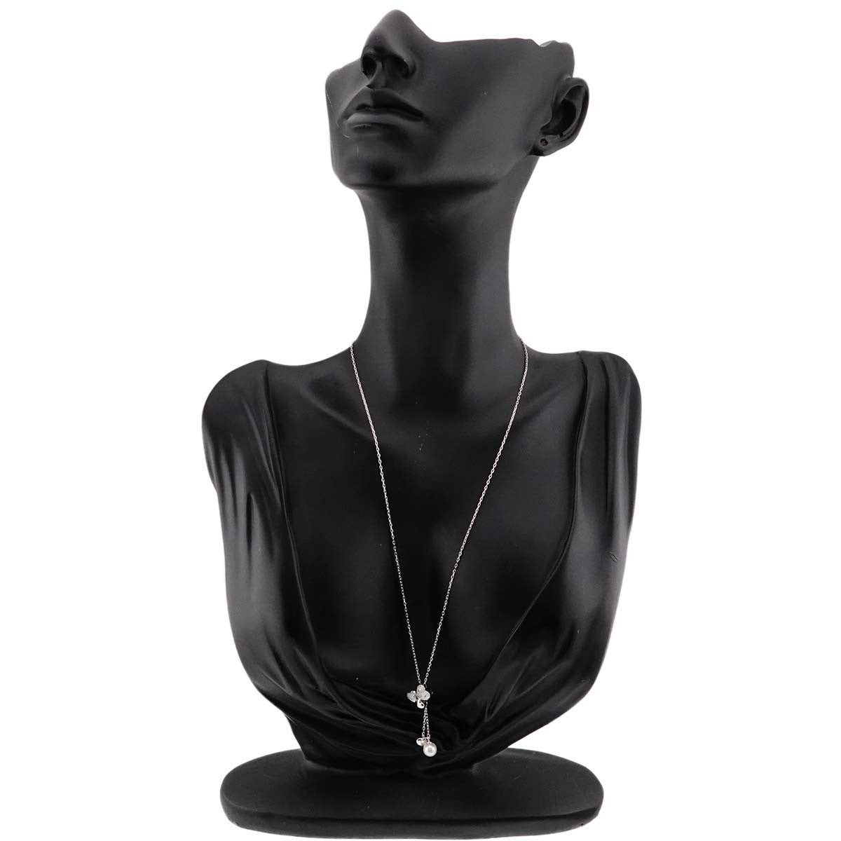 VENDOME Akoya Pearl 5.6mm Diamond Necklace 18K WG 750 902964246