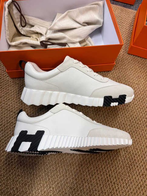 Hermès H Logo White Sneakers
