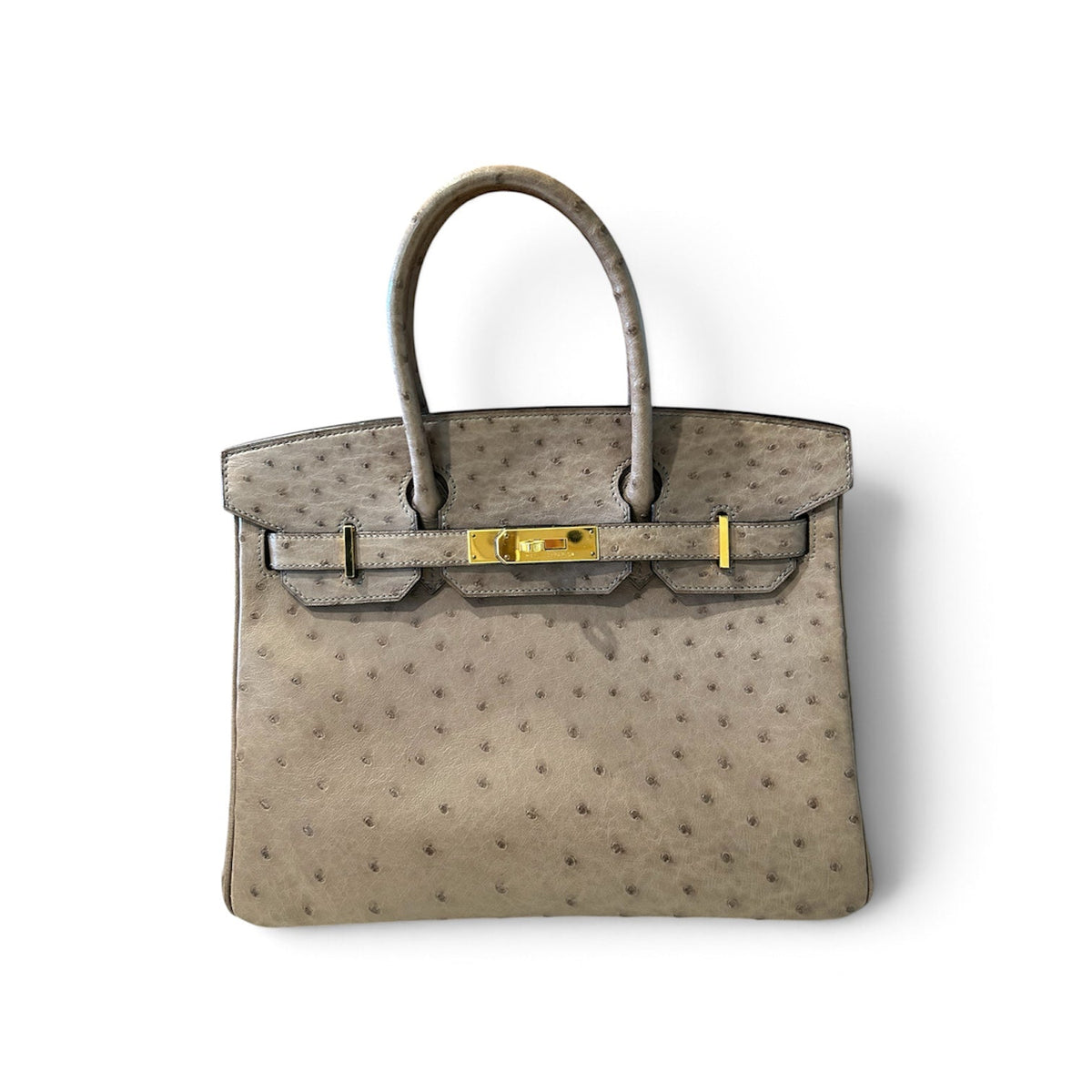 Hermes Birkin 30 in Brown Ostrich with GHW