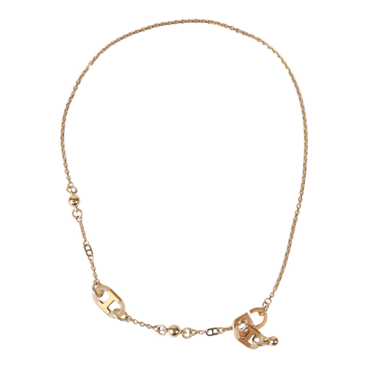 Hermes Sur Mer Corne de Buffle & Permabra Necklace