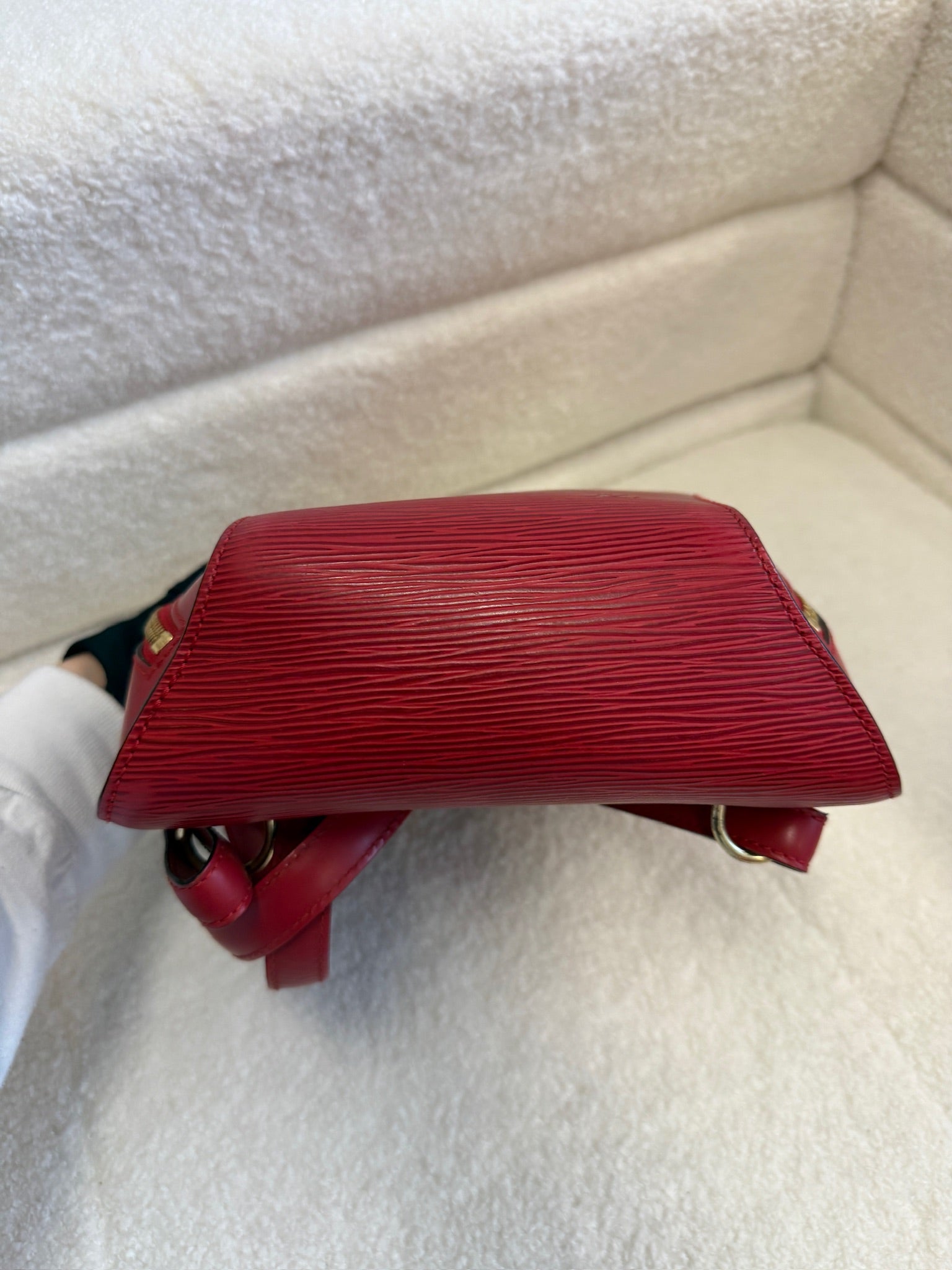 Louis Vuitton Mavillon Red Epi Leather Backpack