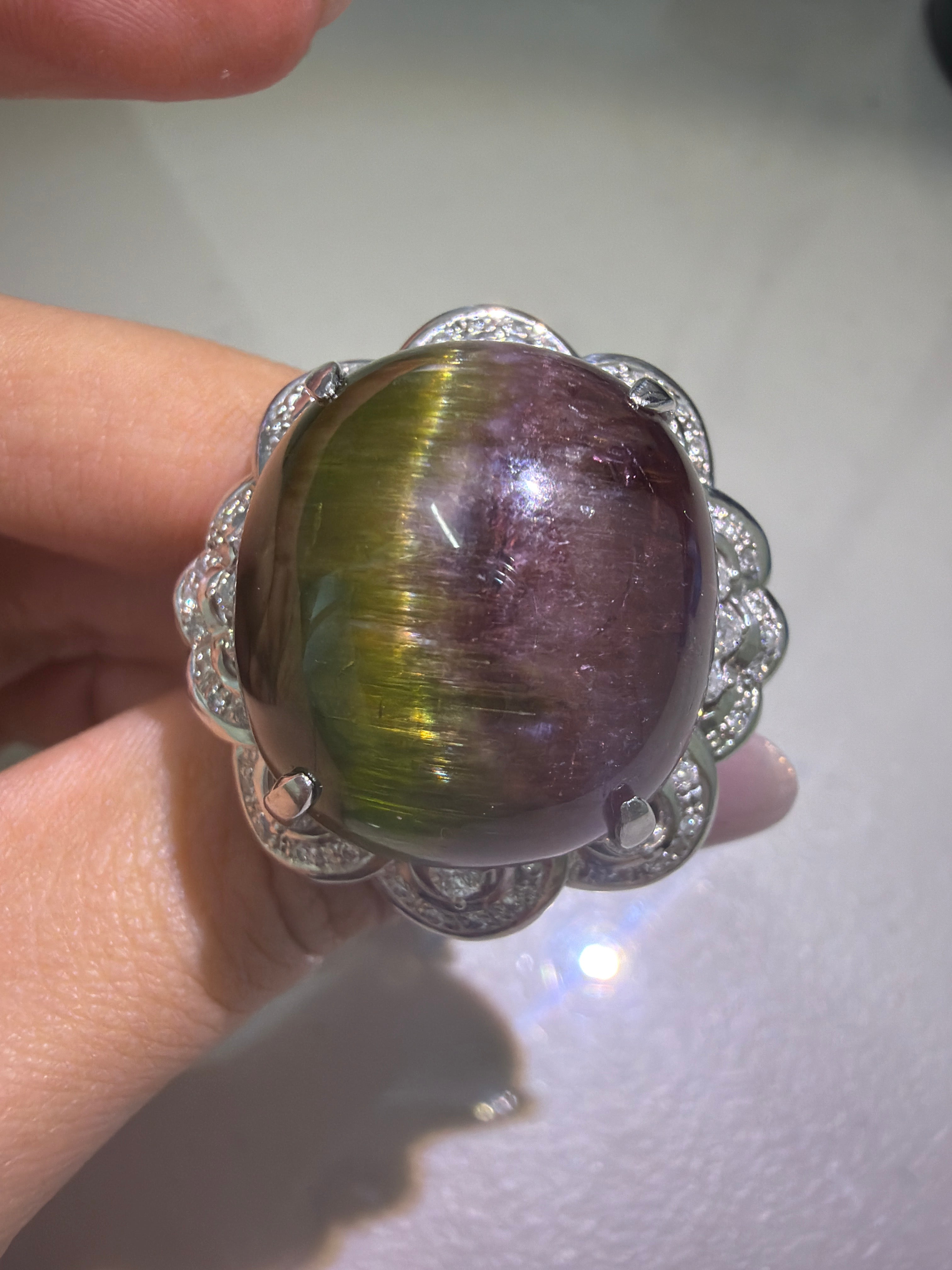 Tourmaline Ring in PT900, TL43.09ct 4711 JJC0617
