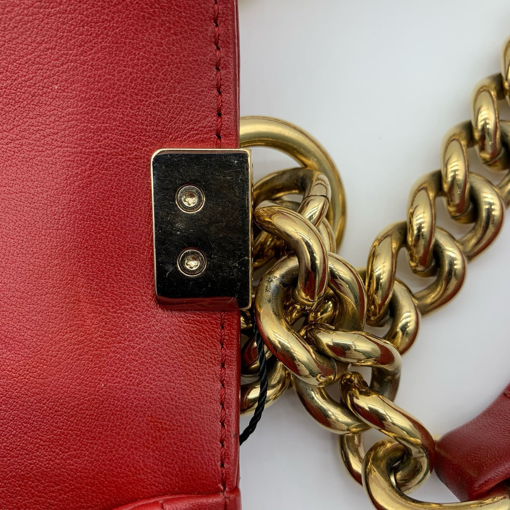 Chanel Boy Medium Flap Bag Red image 35