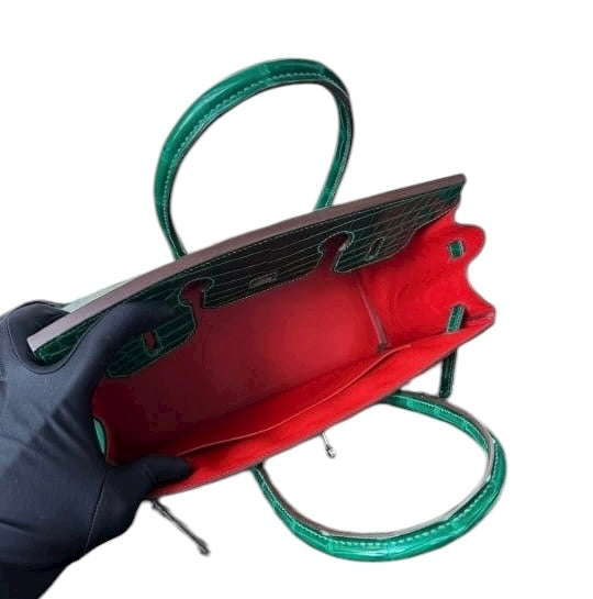 Hermes Birkin 30 HSS Emerald/Geranium PHW SYCYB1077
